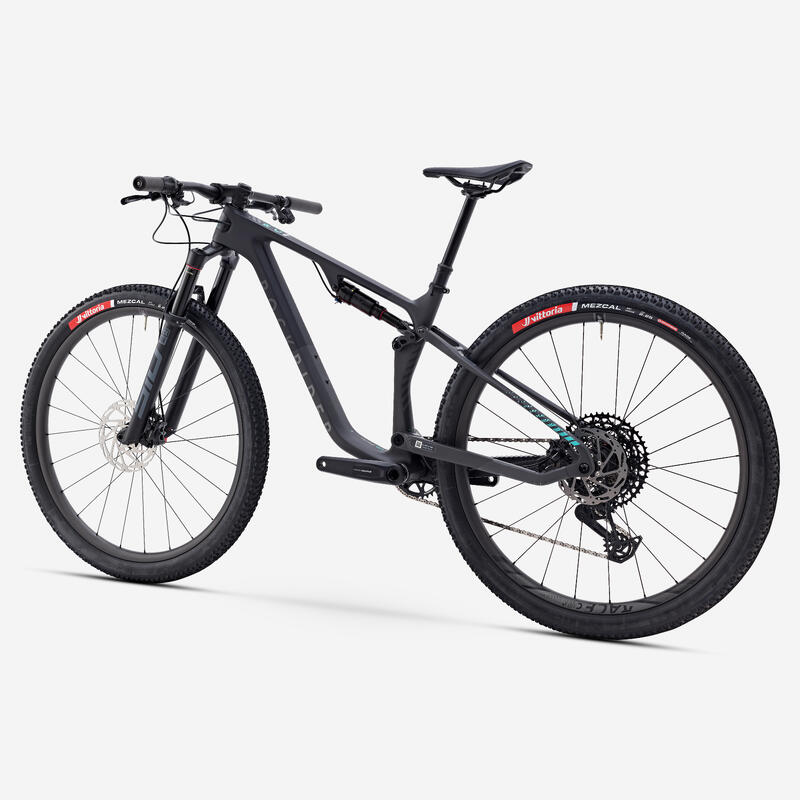 Bicicletă MTB cu suspensie integrală XC 29" cadru carbon RACE 940 S COMP Negru