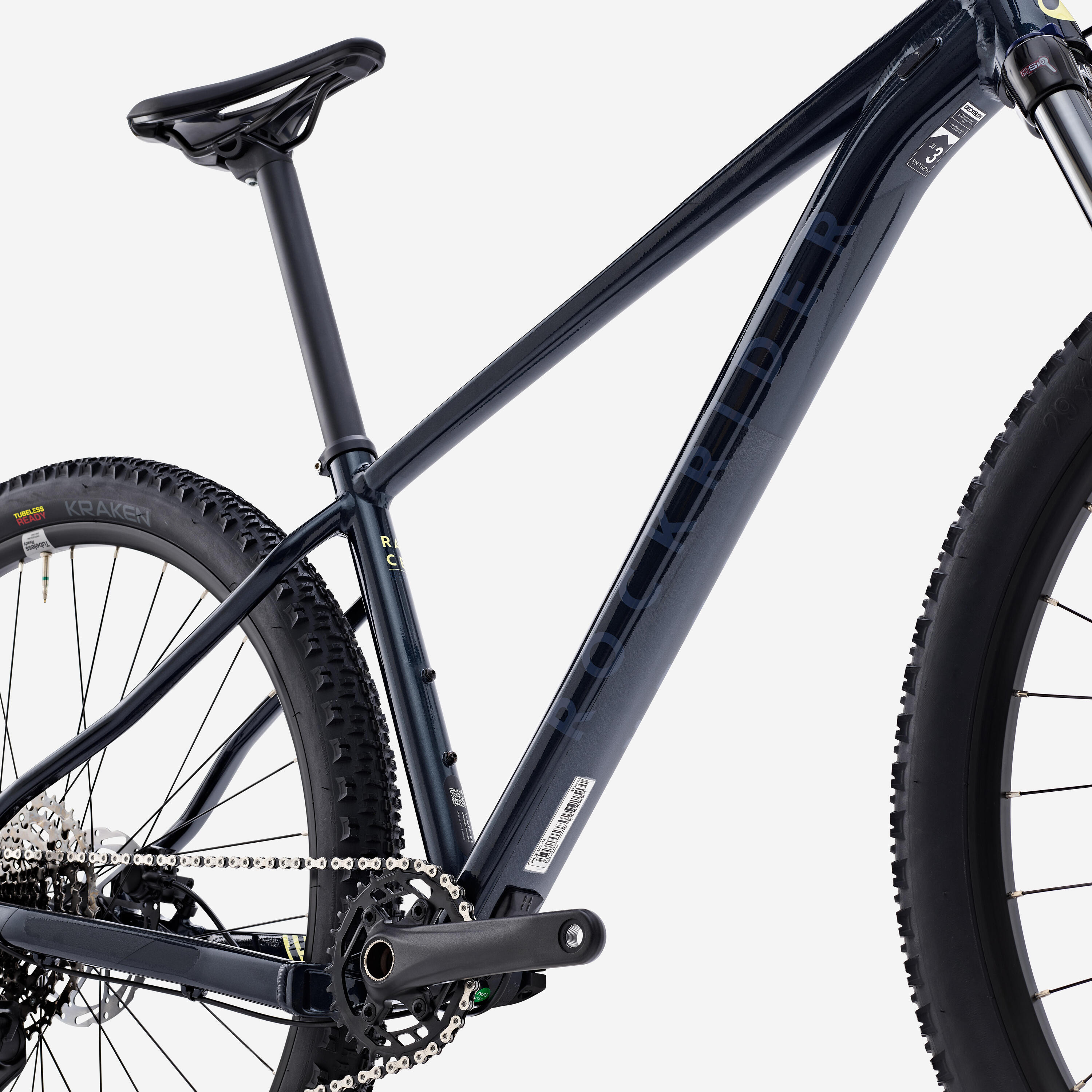 Semi-Rigid Aluminum Frame Touring Mountain Bike 29 in, Race 500 4/8