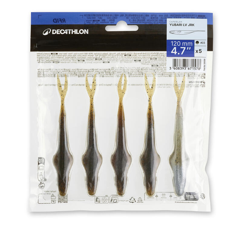 Nălucă flexibilă pescuit atractant YUBARI LV JRK 4,7" RUFFE sharpshooting