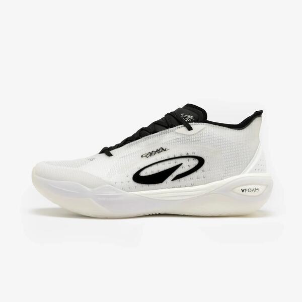 KIPSTA Zapatillas de baloncesto de media caña edición Sarr unisex, Canaveral 900 blanco