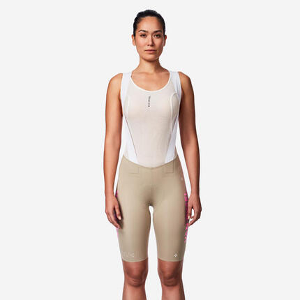 Cuissard court de vélo de route femme, RCR-R 2 gris