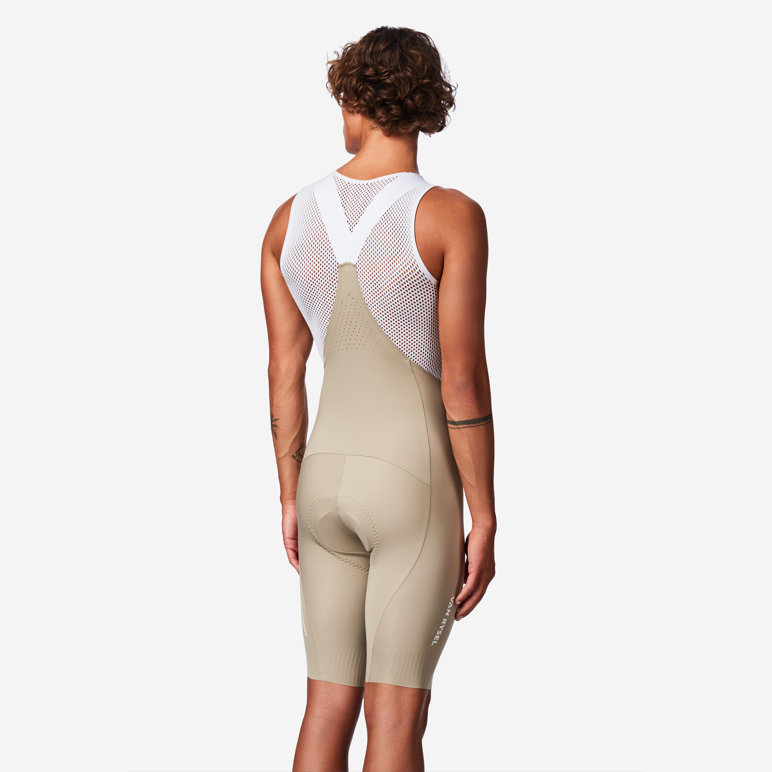 Men's road cycling shorts, RCR-R 5 beige