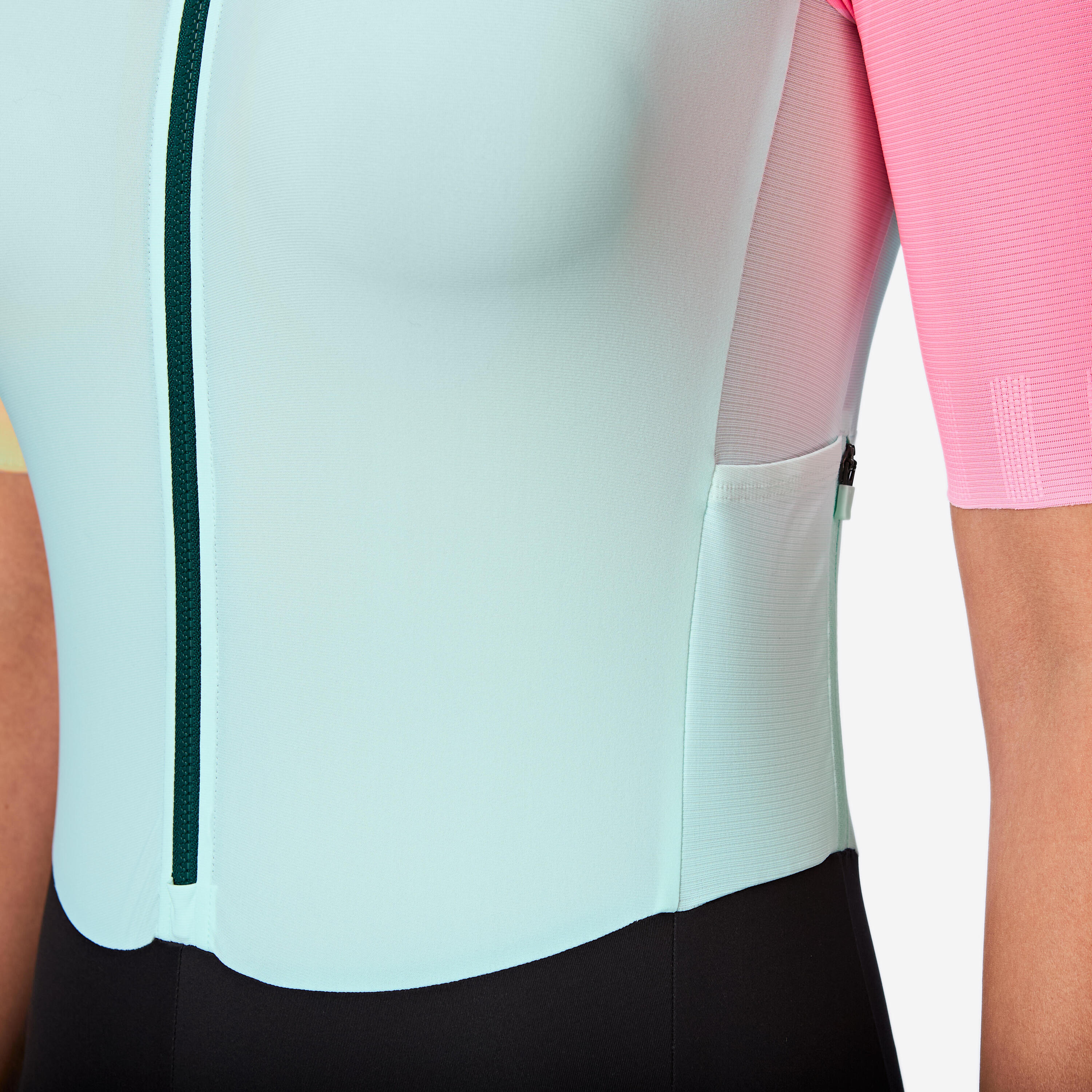 Women's road biking aerosuit, RCR-R 2 green 5/12