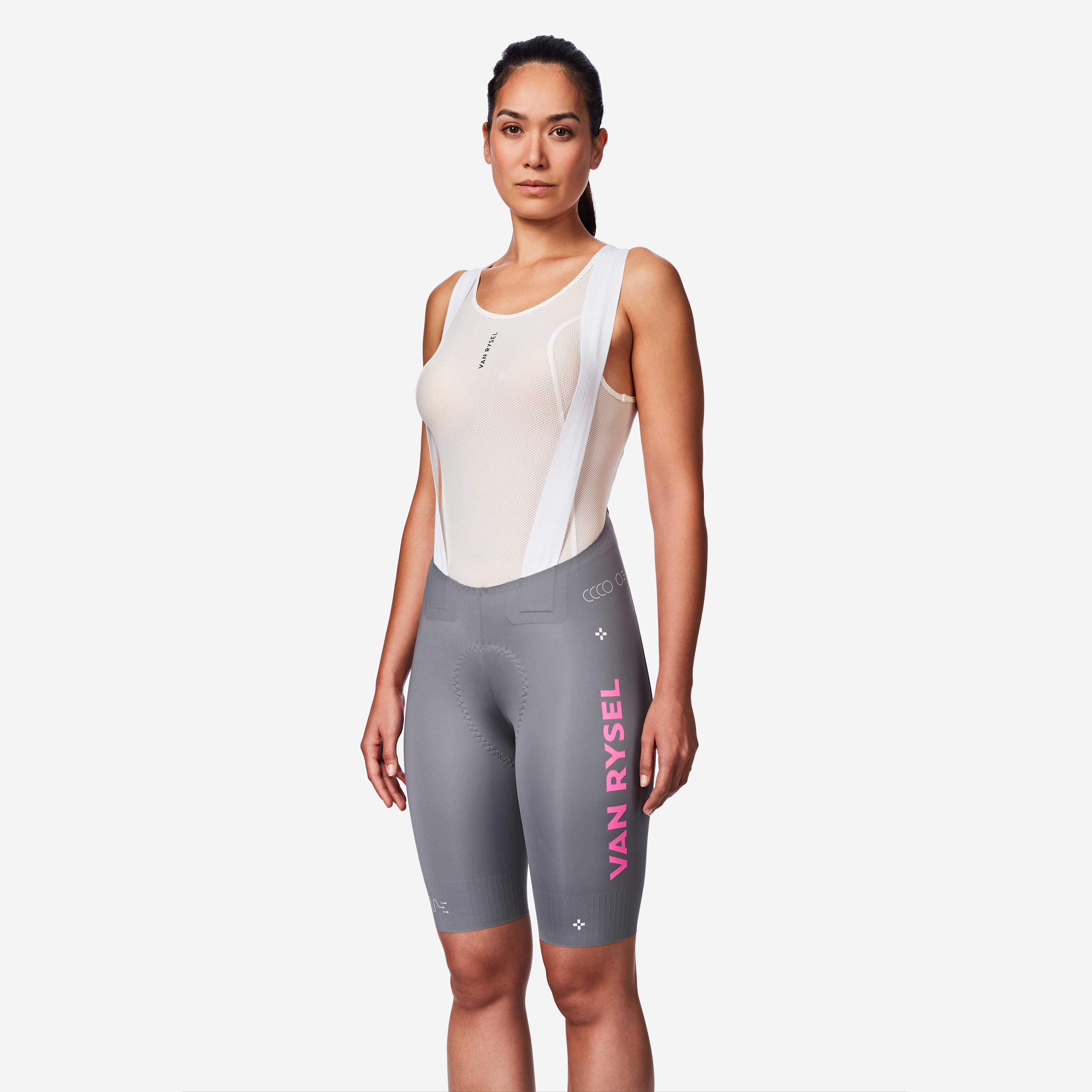 Women’s Road Cycling Bib Shorts, RCR-R 2  - VAN RYSEL