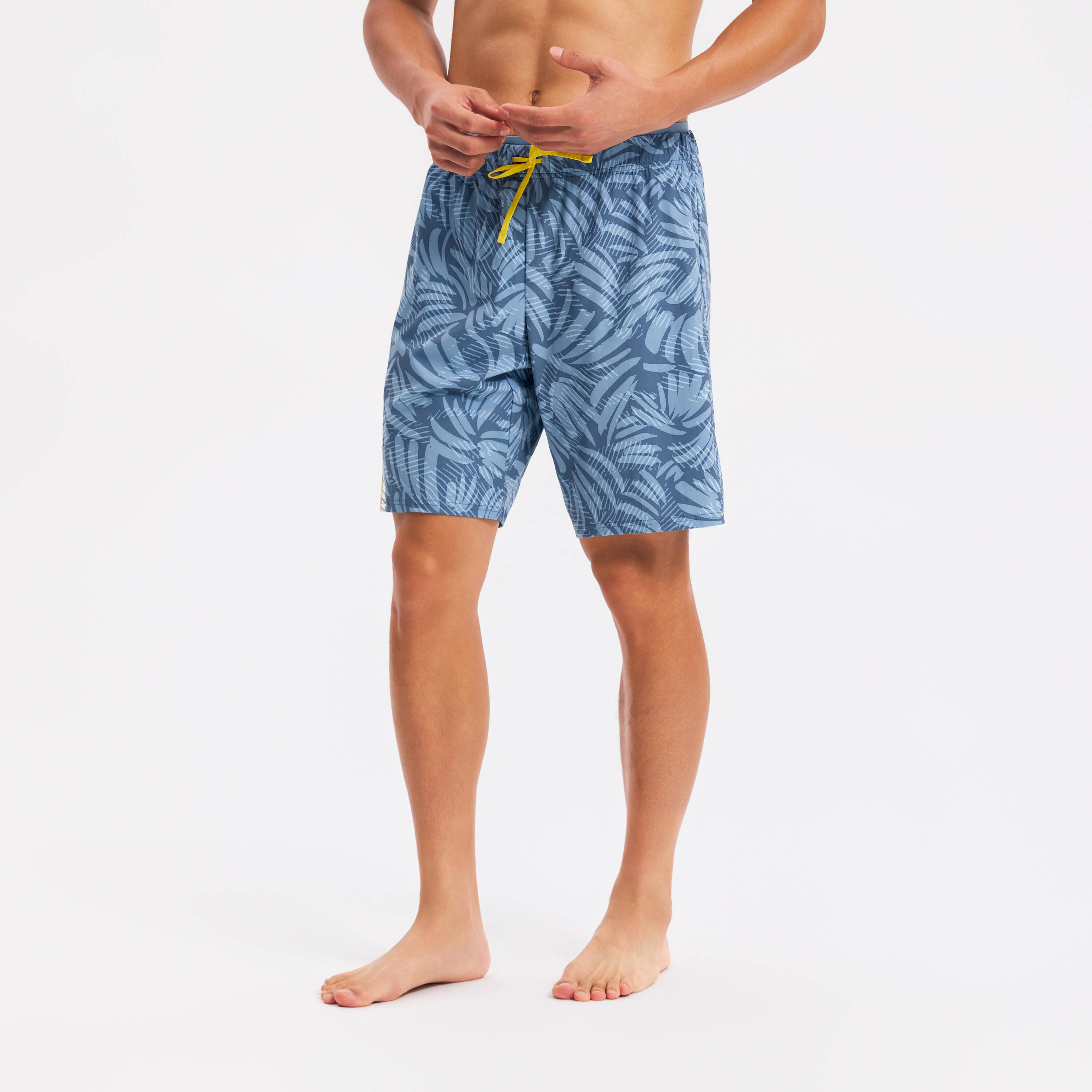SWIMSHORT LONG H - 100 PALM -  5