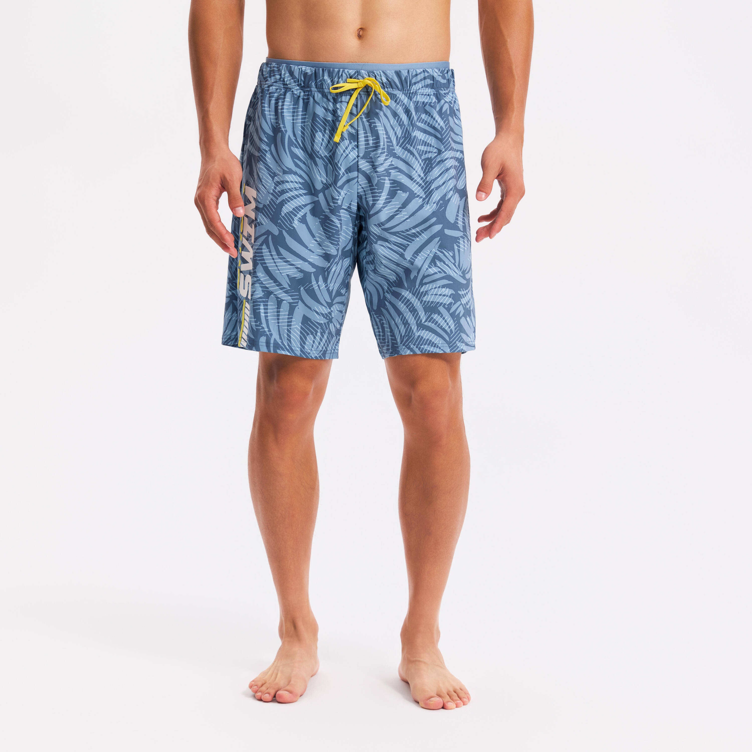 SWIMSHORT LONG H - 100 PALM -  1