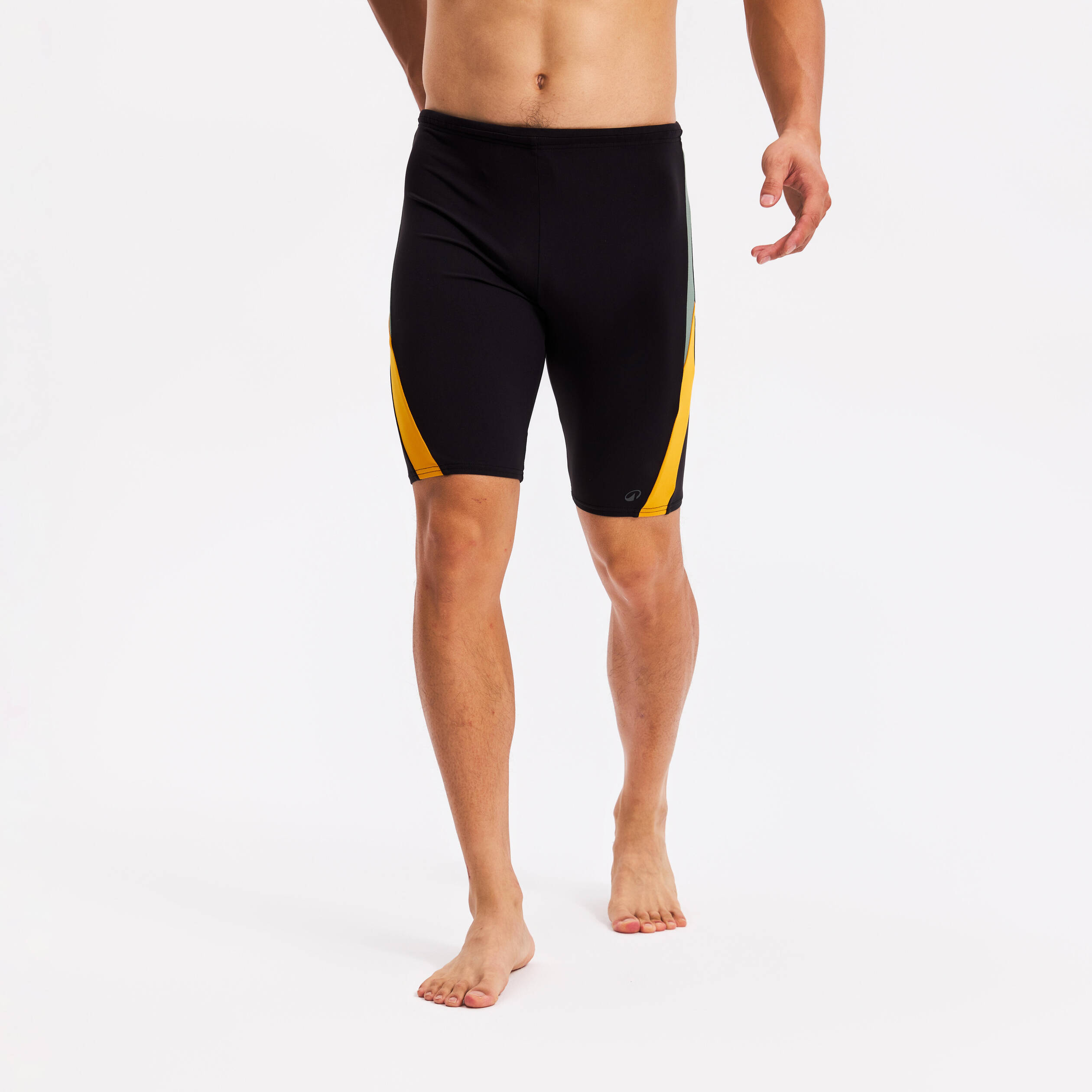 Men’s swimming jammer, Yoko black yellow