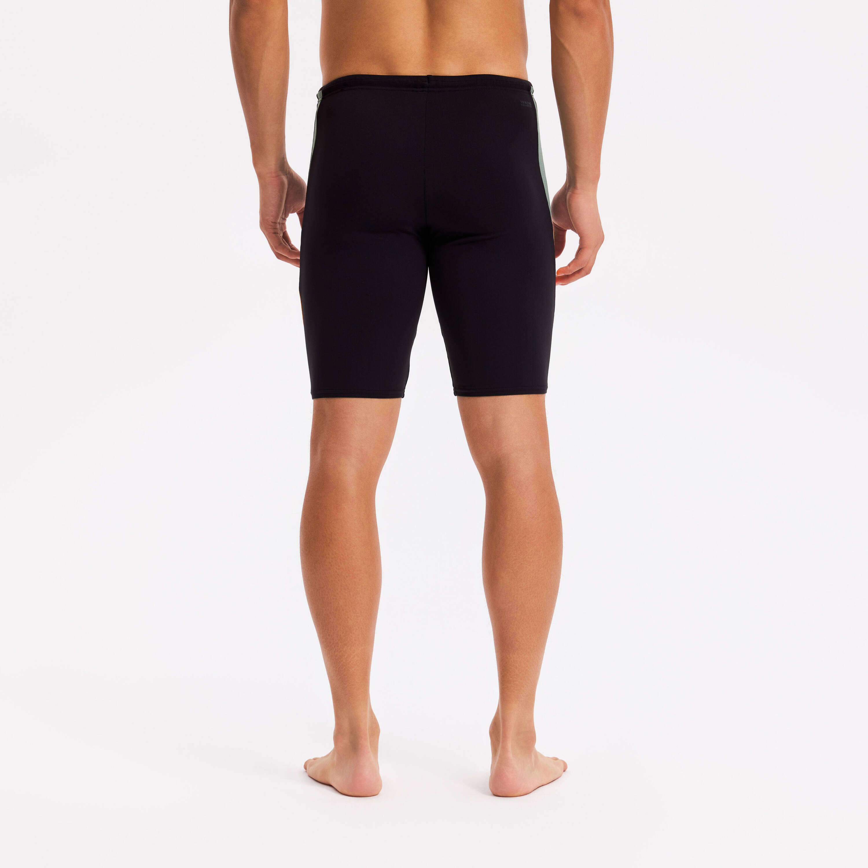 Men’s swimming jammer, Yoko black yellow -  2