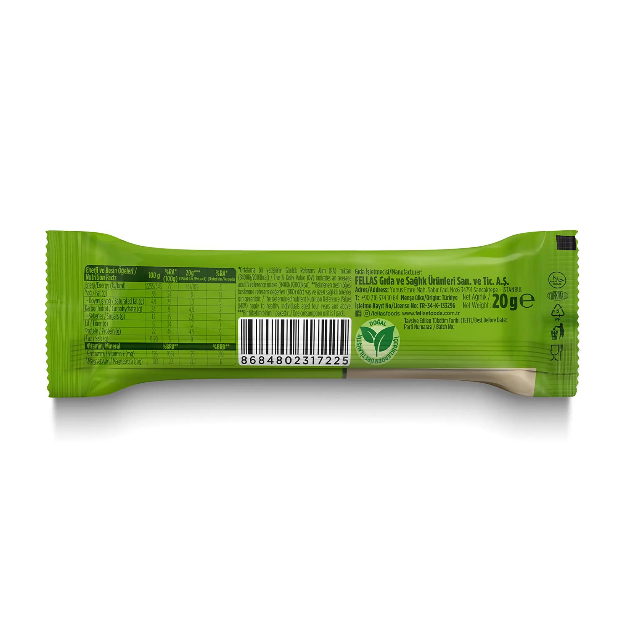 Fellas Antep Fıstıklı Kuruyemiş Bar 20 Gr 2/2