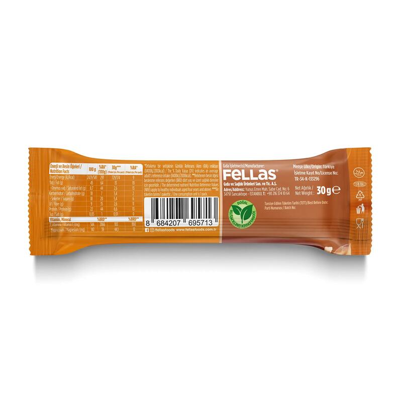 Fellas Yer Fıstıklı Kuruyemiş Bar 30 Gr