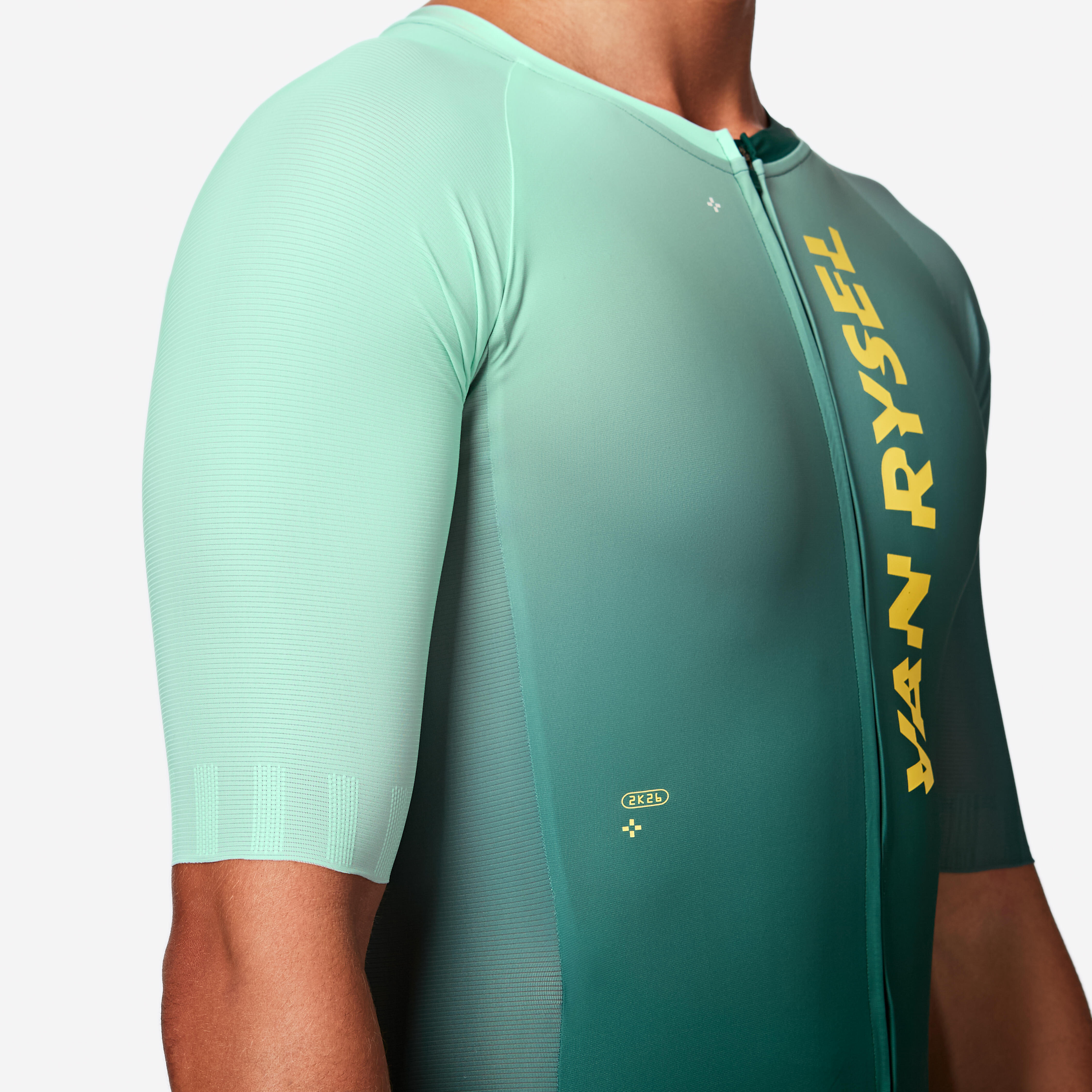 Men's Long-Distance Triathlon Trisuit, RCR-X - Green - VAN RYSEL