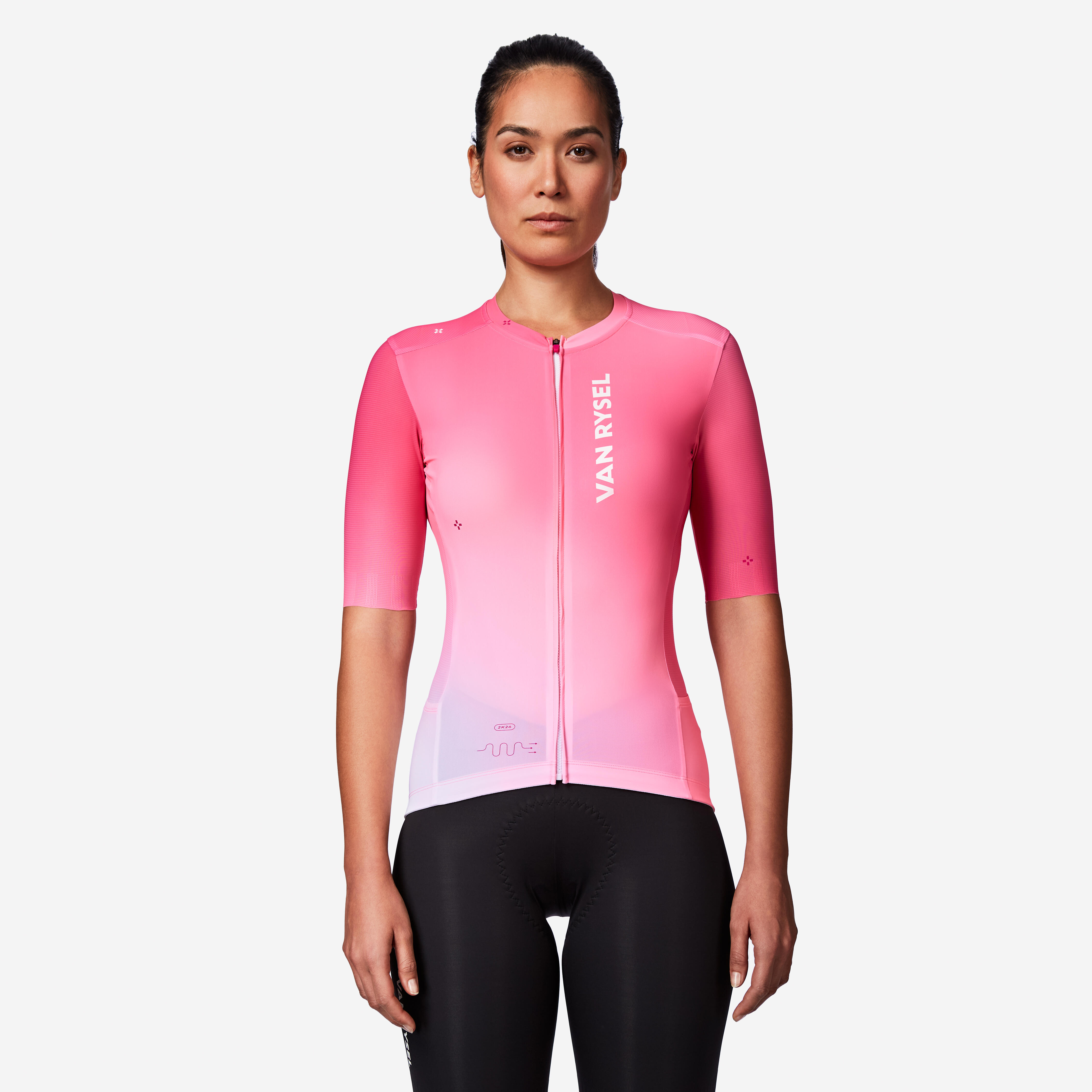 Short-Sleeved Road Cycling Jersey Pro Fit, RCR-R 2 - VAN RYSEL