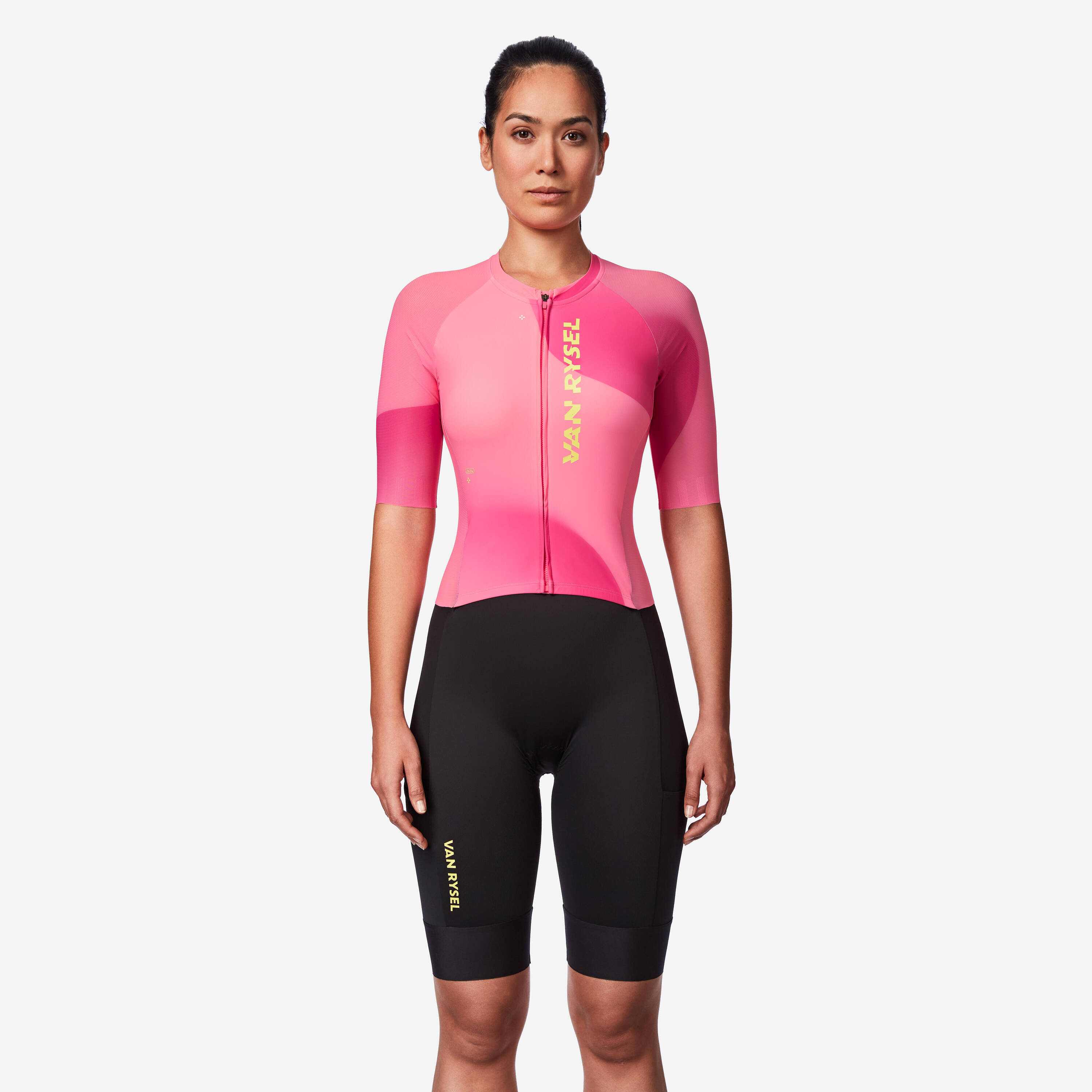 Women's Long-Distance Triathlon Trisuit, RCR-X - Pink -  1