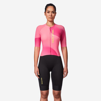 Tuta da triathlon lunga distanza donna RCR-X rosa