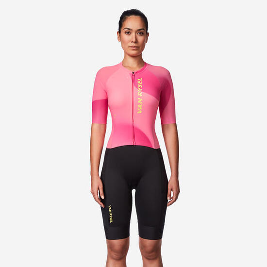 Tuta da triathlon lunga distanza donna RCR-X rosa