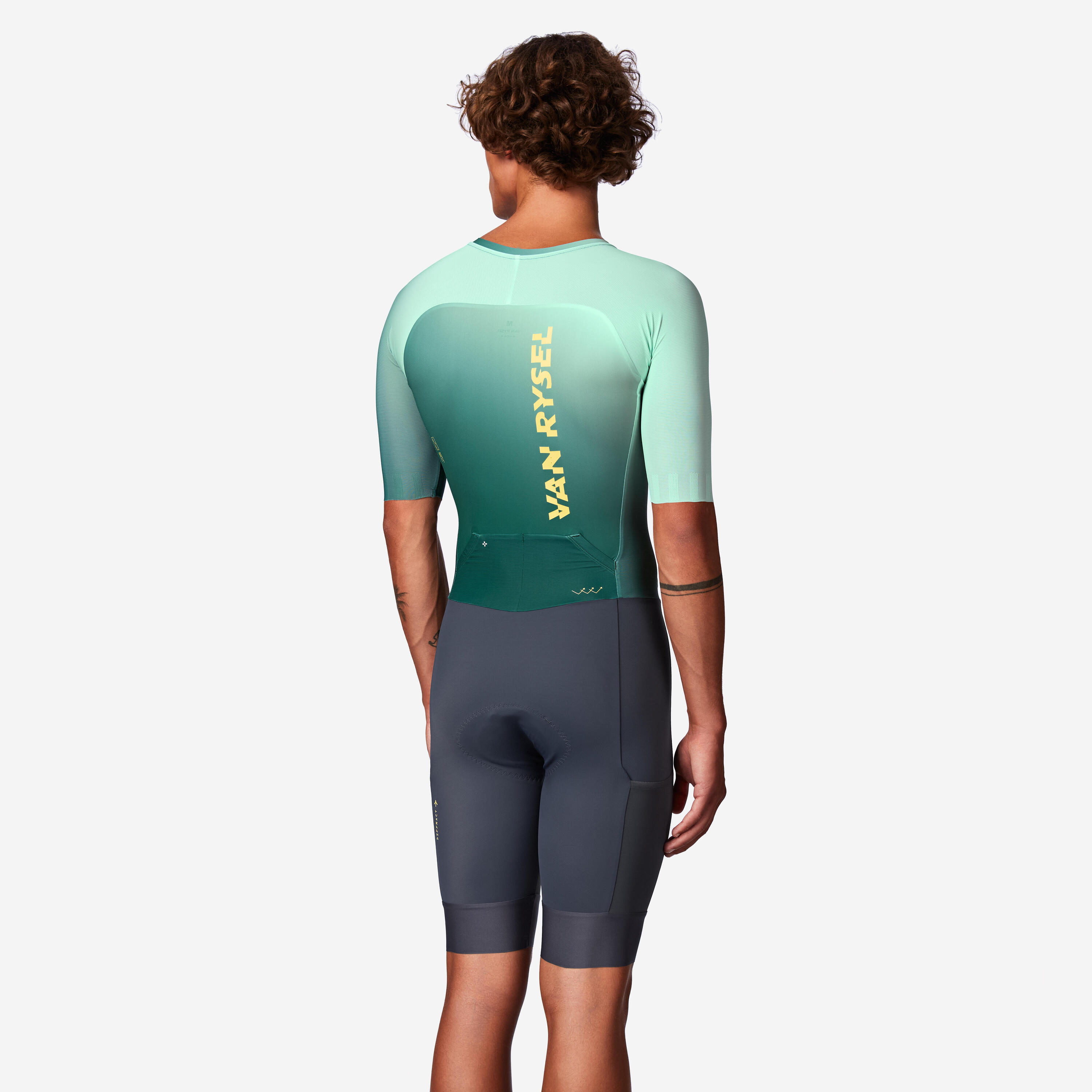 Men's Long-Distance Triathlon Trisuit, RCR-X - Green 2/10