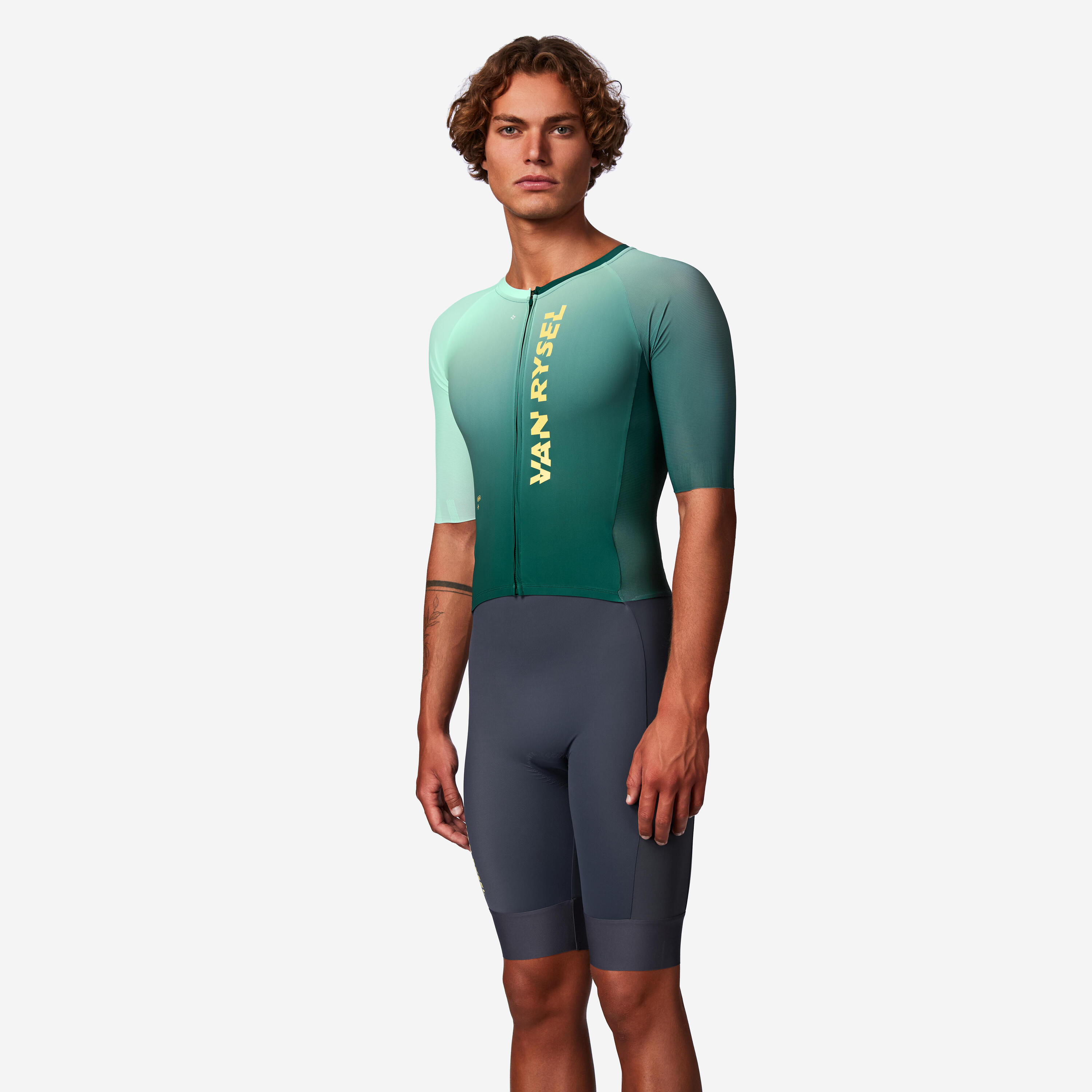Men's Long-Distance Triathlon Trisuit, RCR-X - Green 10/10