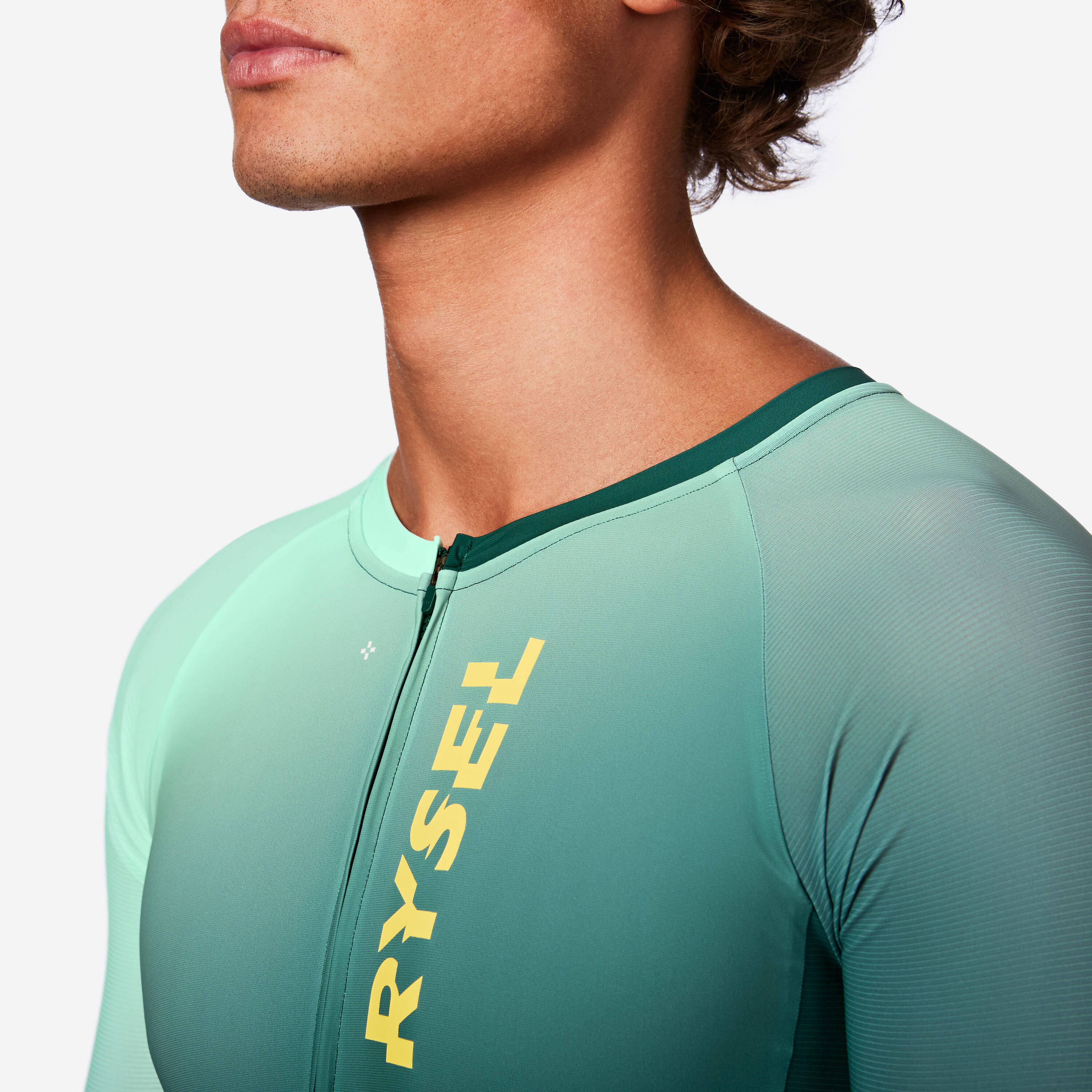 Men's Long-Distance Triathlon Trisuit, RCR-X - Green -  4