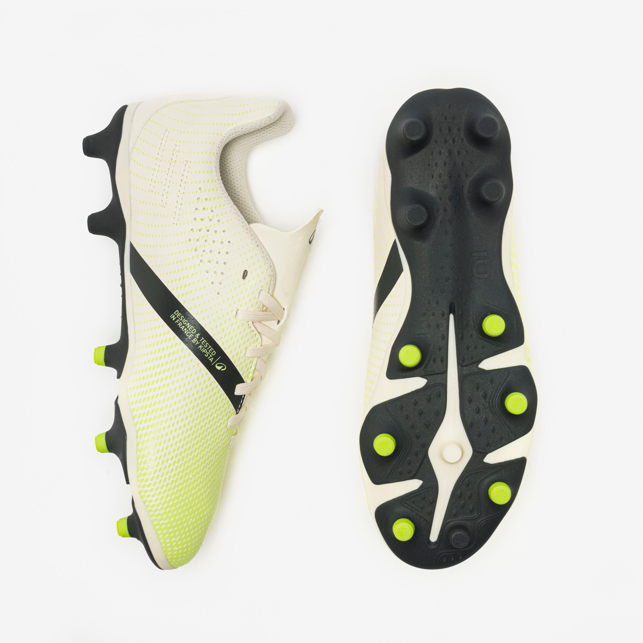 Chaussures de soccer à lacets enfant, Viralto I FG - KIPSTA