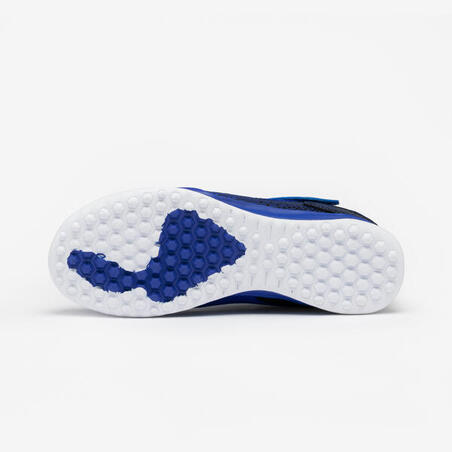 Бутси футбольні дитячі Eskudo Turf без шнурків чорні/сині