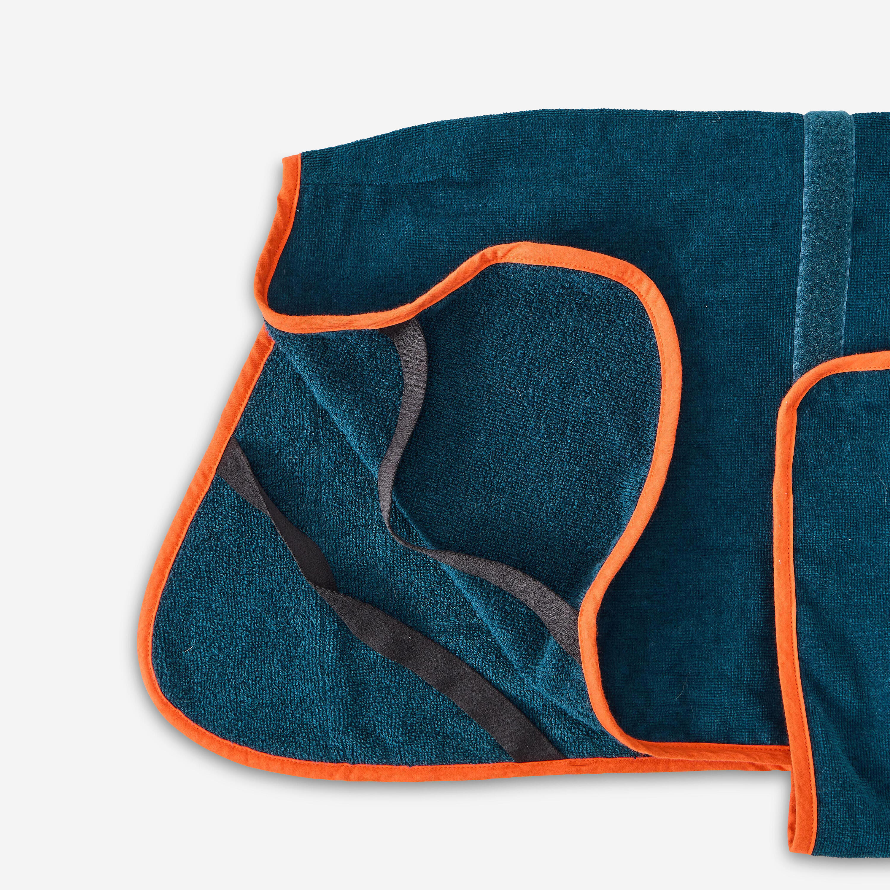 Gebraucht - Hundebademantel / Hundeweste blau 8/8