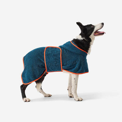 Accappatoio cane azzurro