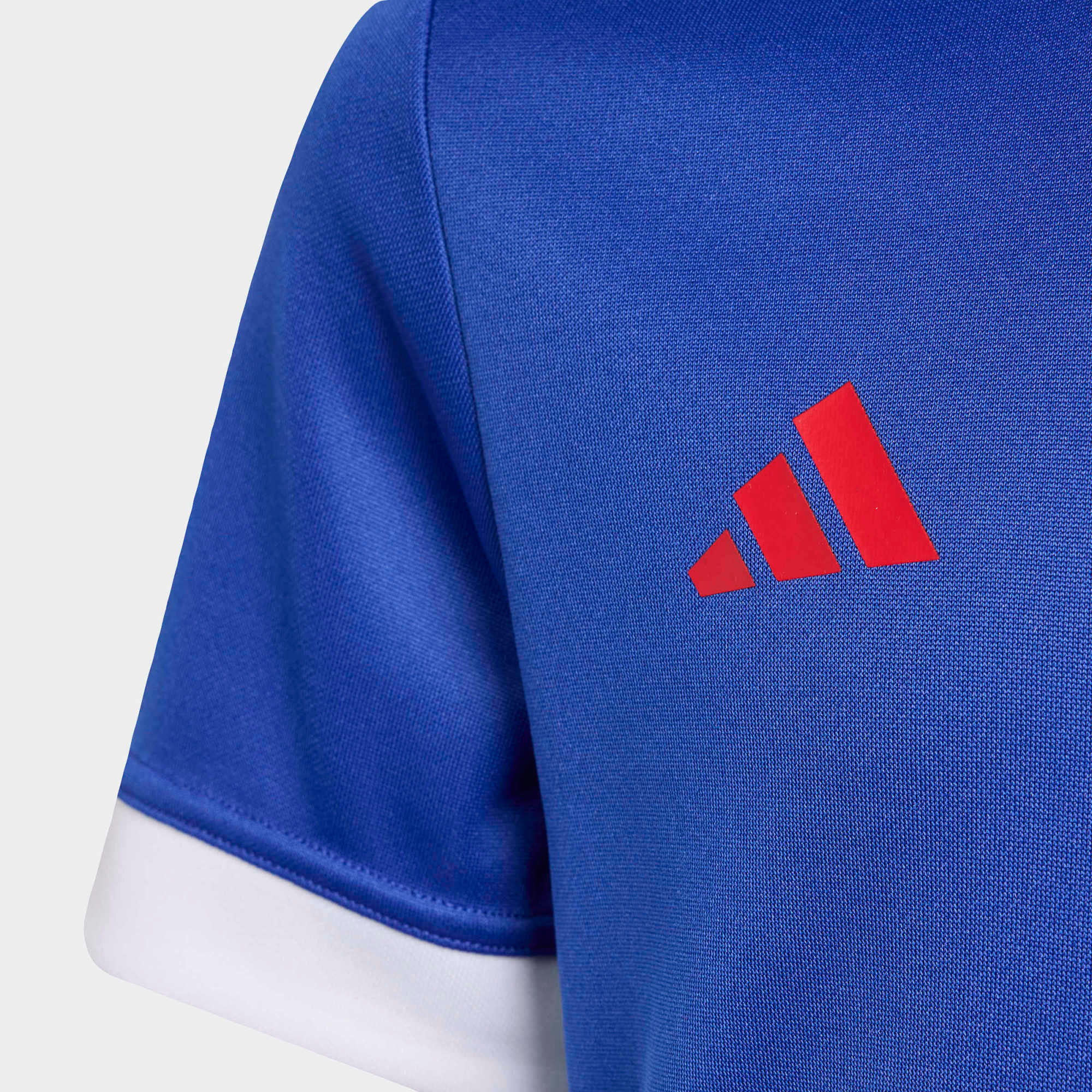 Maillot de rugby échauffement XV de France Enfant - Pré-Match FFR 2025/2026 bleu 3/5