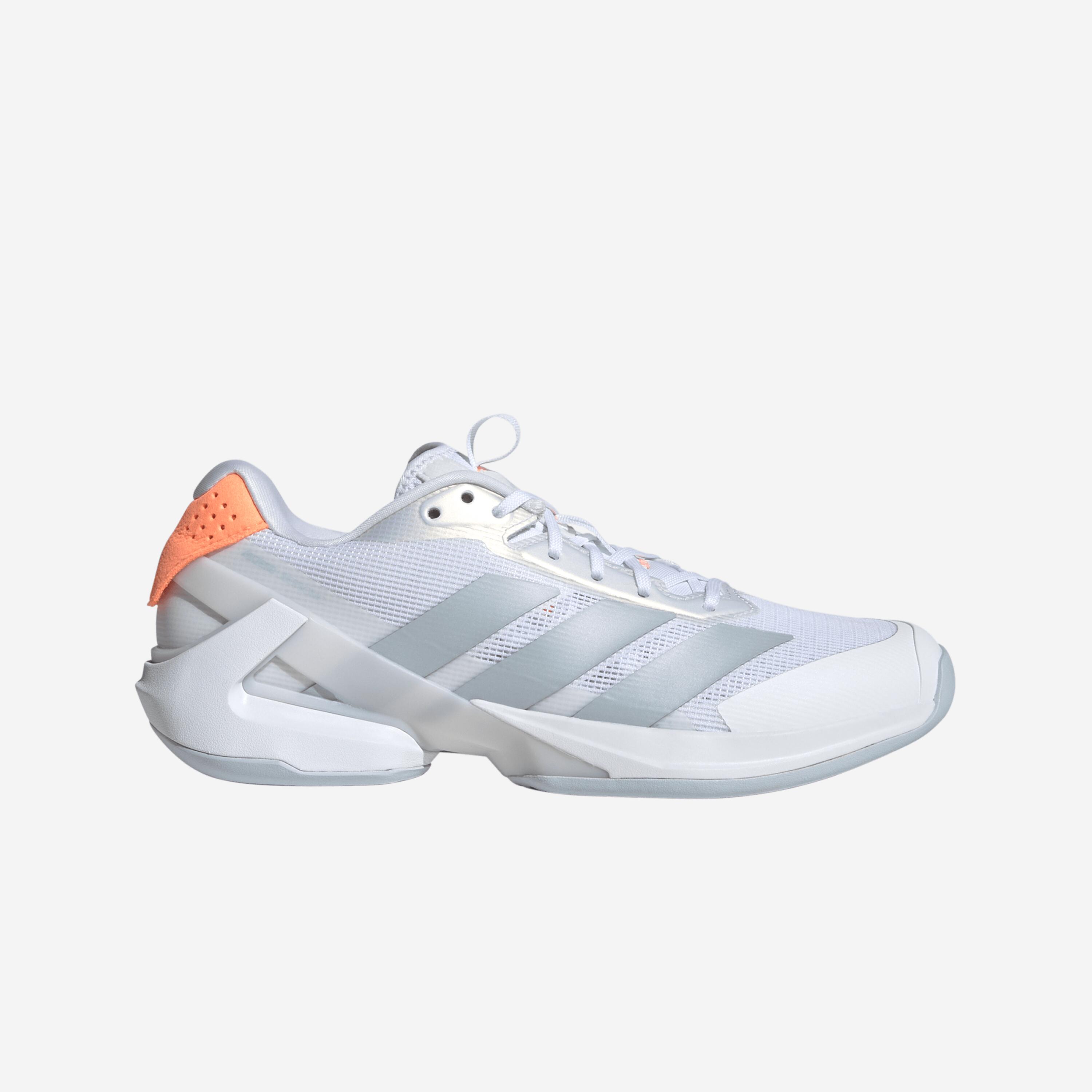 ADIDAS Ubersonic 5 dámska tenisová obuv na rôzne povrchy bielo-oranžová 42