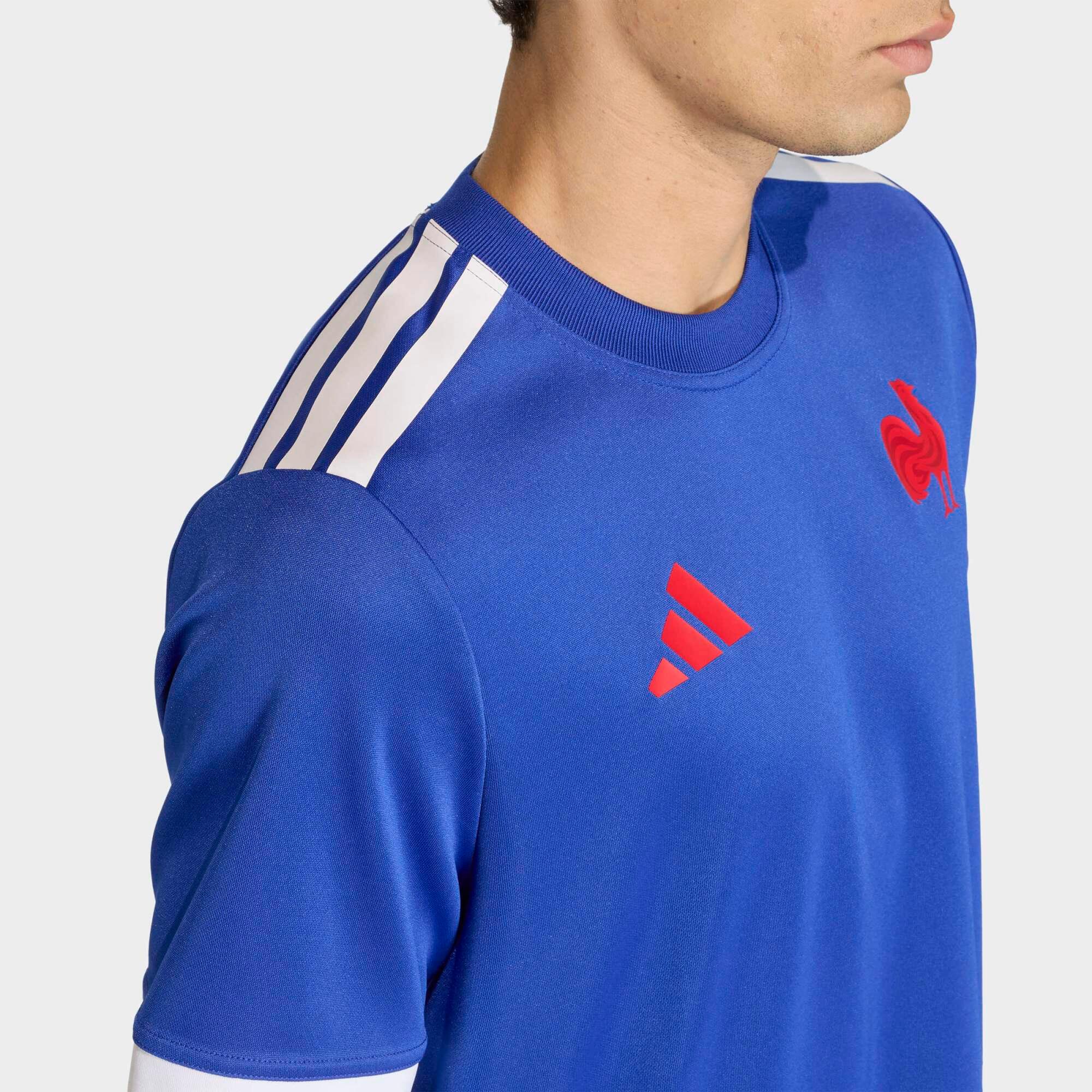 Maillot de rugby d'échauffement FFR Adulte - XV de France 2025/2026 bleu 6/7