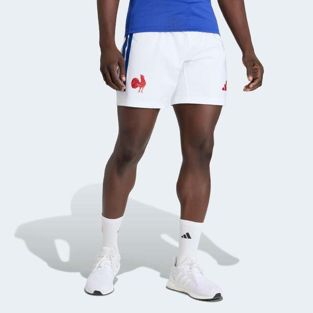 Short de rugby FFR Adulte - Réplica XV de France 2025/2026 blanc