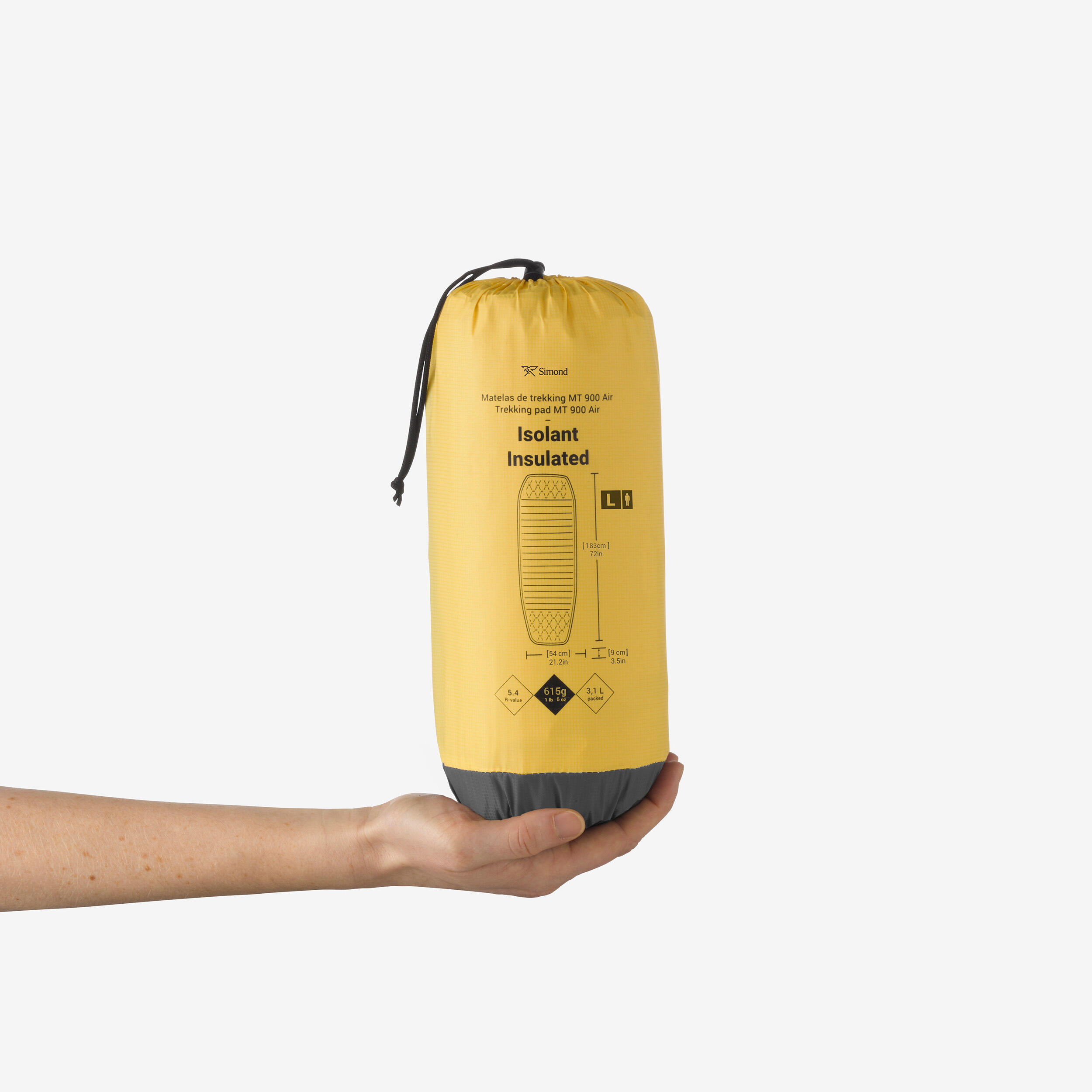 SIMOND Izolačný nafukovací trekingový matrac MT900 Air L 183×54 cm bez · záber 3