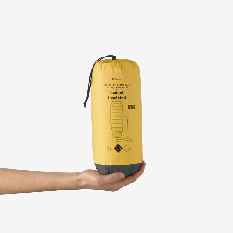 Outdoor Trekking Şişme Mat - L Boy - 183 × 54 cm - Sarı - MT900