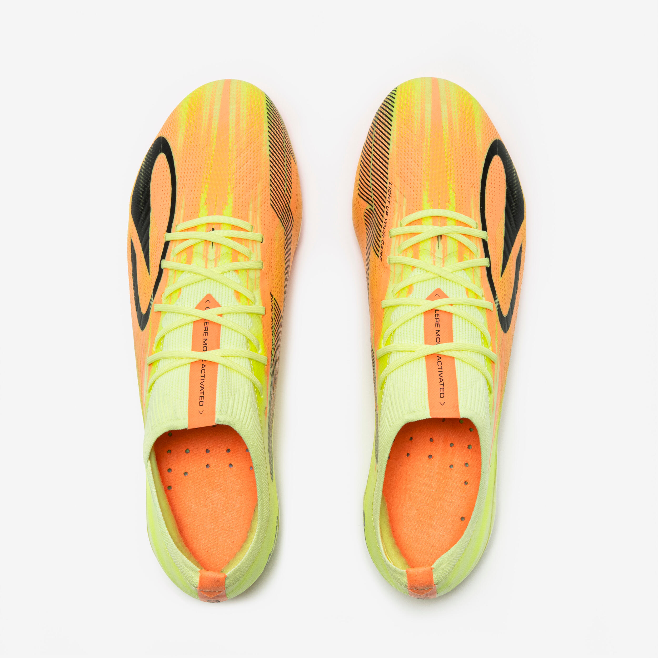 Chuteiras de futebol adulto CLR 7 Elite FG Amarelo Laranja Meteor 10/12