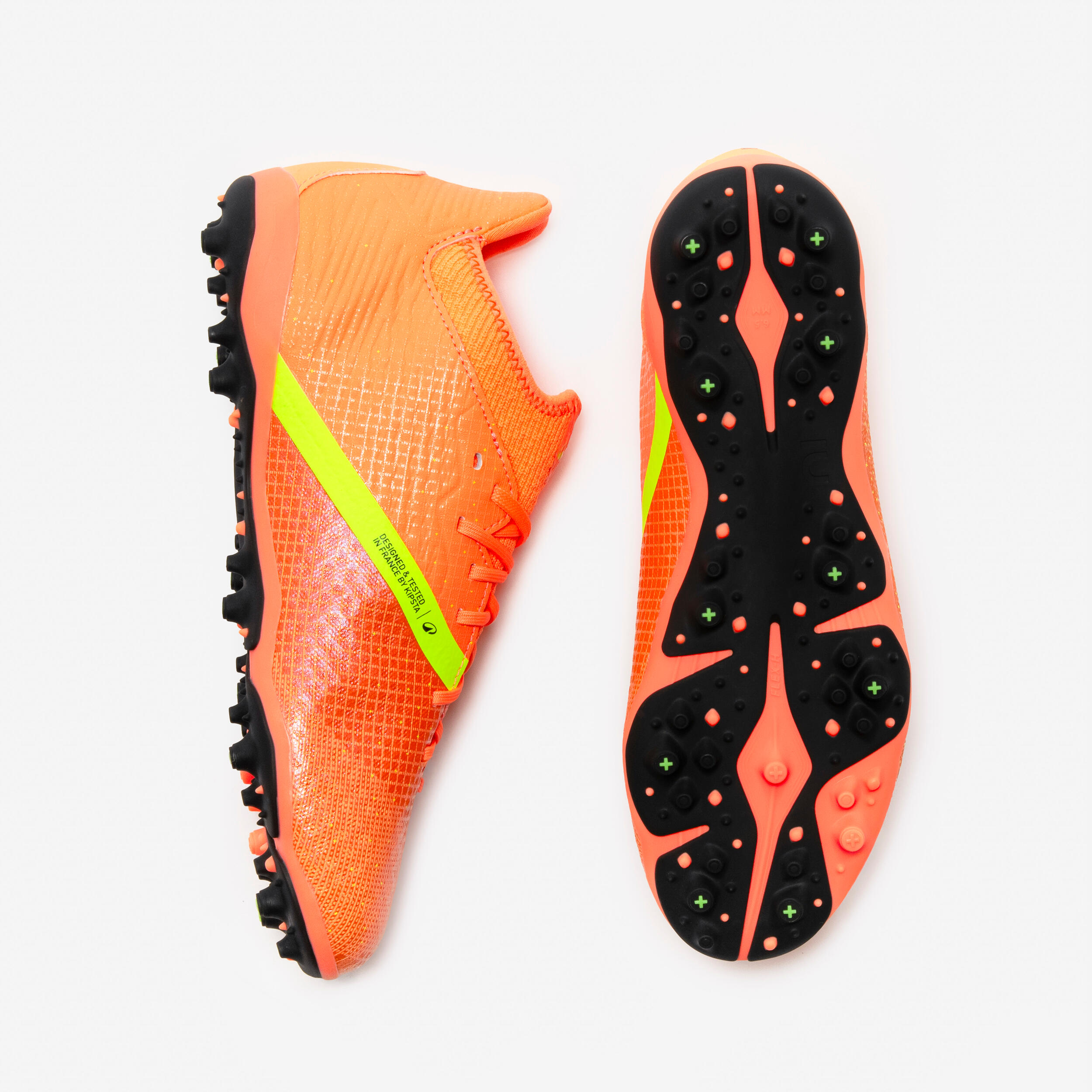 Çocuk Bağcıklı Krampon/Futbol Ayakkabısı - Açık Yeşil - VIRALTO