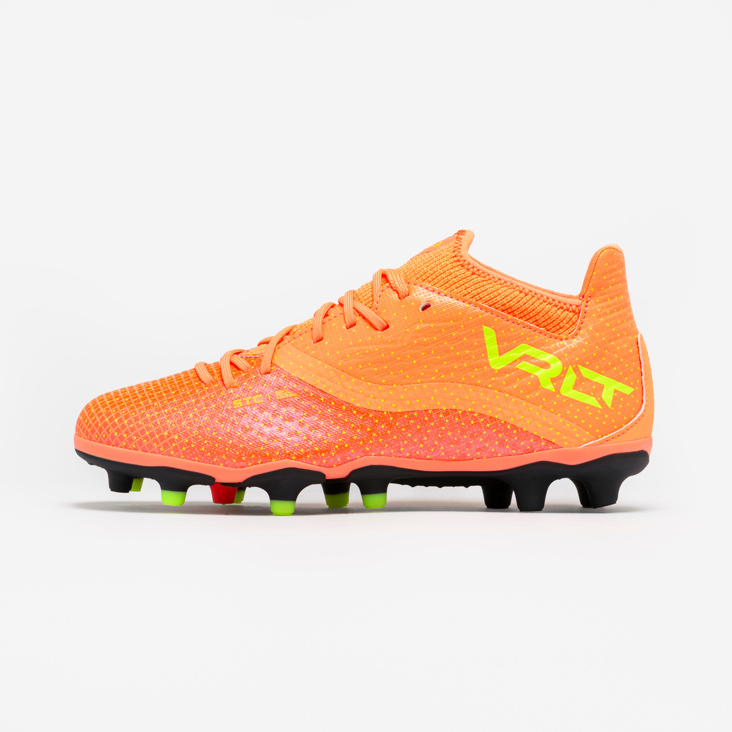 Chaussures de soccer confortables à lacets enfant, Viralto III FG - KIPSTA