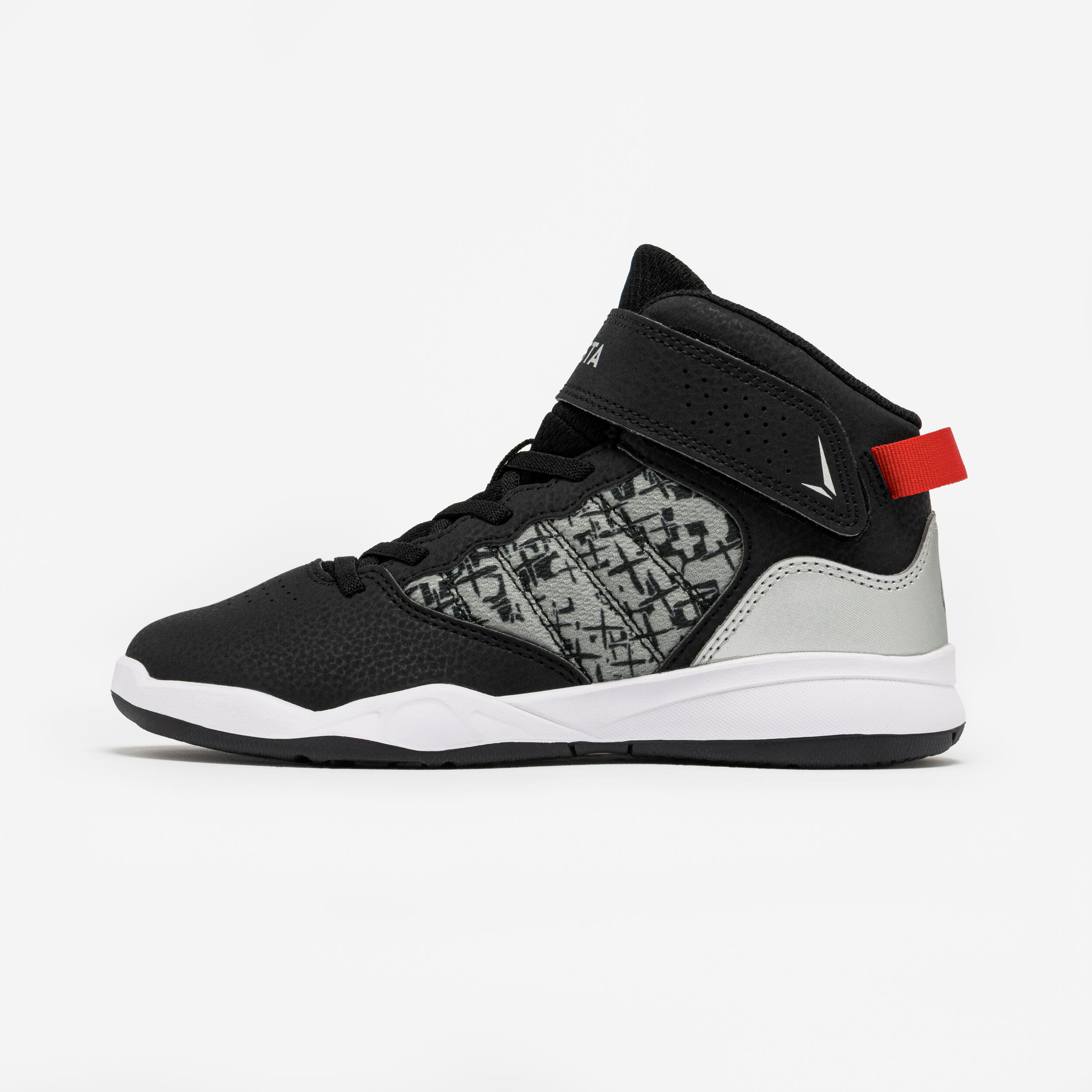 Kids’ Mid-Rise Basketball Shoes - SE 100 Camo/Black - TARMAK