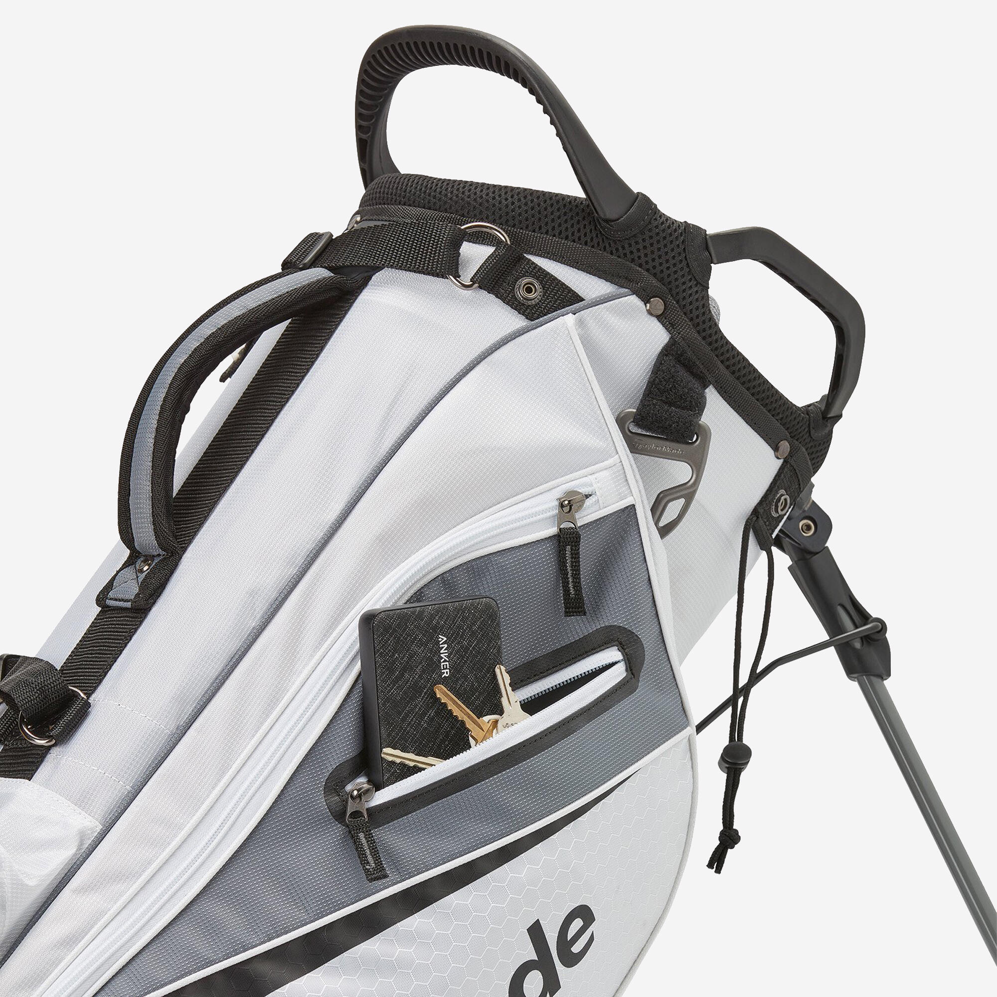 Sac golf trépied, Select Plus blanc/gris/noir 4/5