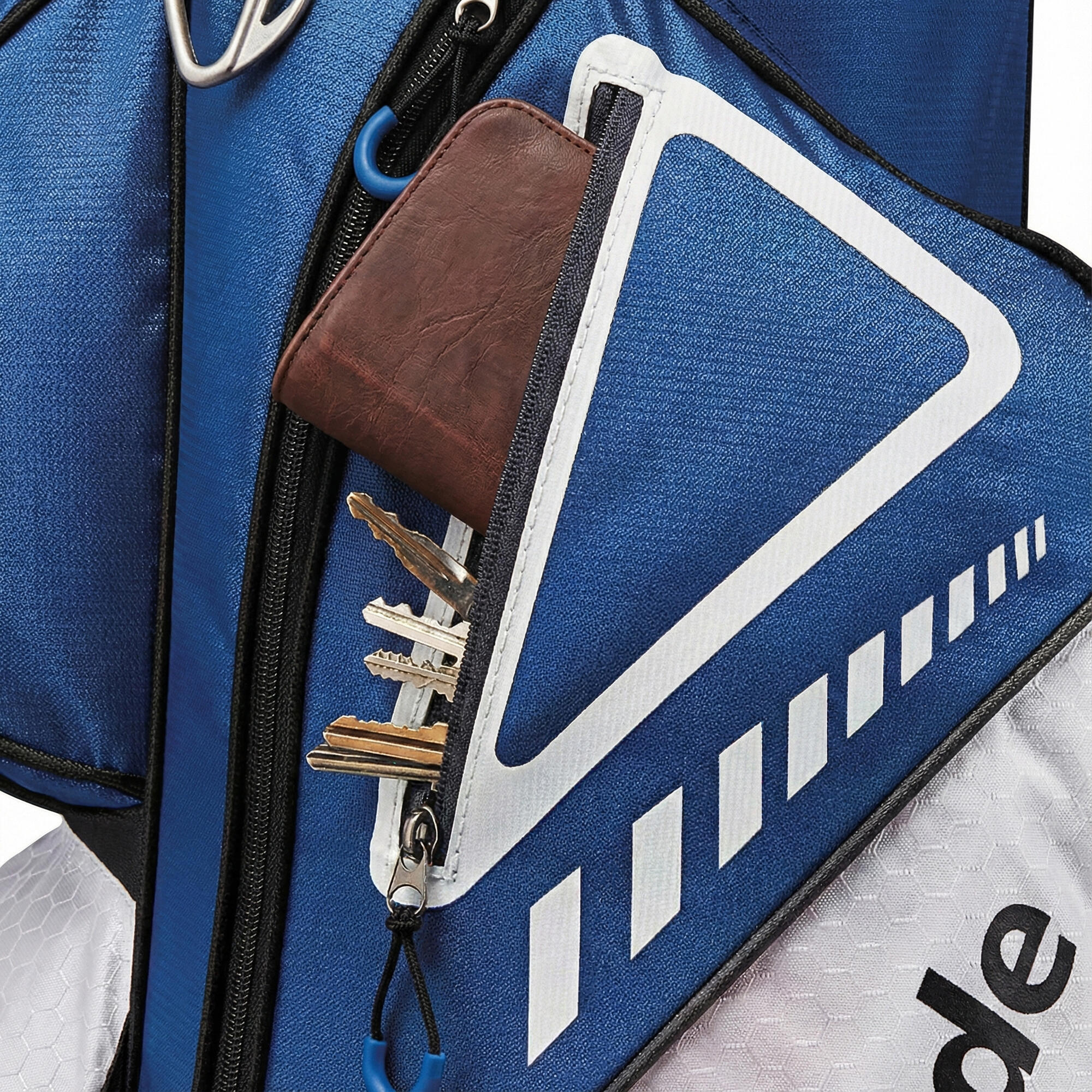 Bolsa carrito de golf, Select Plus cart azul blanco 4/4
