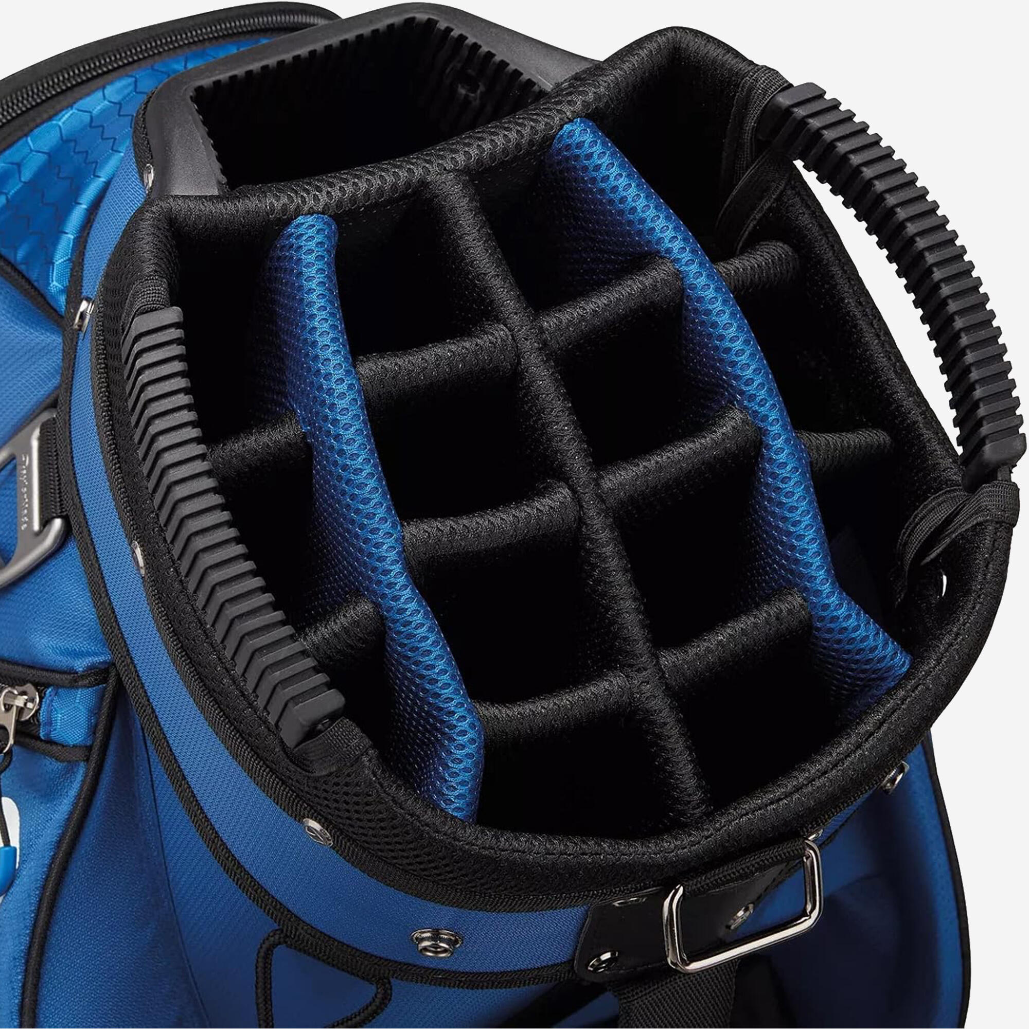 Bolsa carrito de golf, Select Plus cart azul blanco 3/4