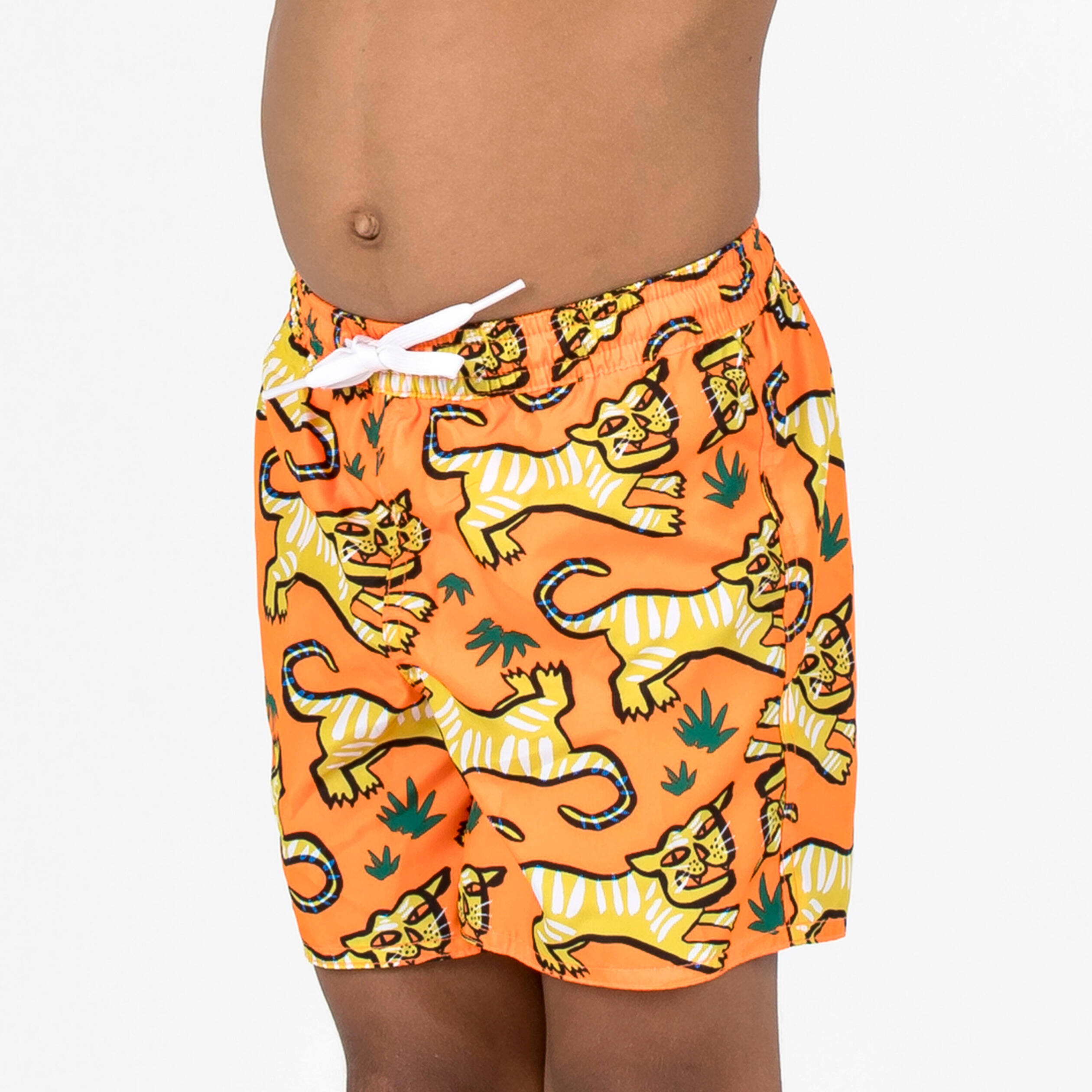 Boys’ swim shorts - 100 orange