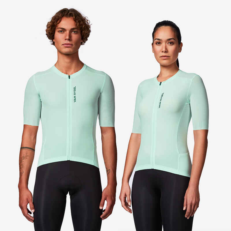 Eng Rennrad Rennrad Trikot unisex kurzarm sehr enganliegend „RCR-R 2“ grün - Decathlon
