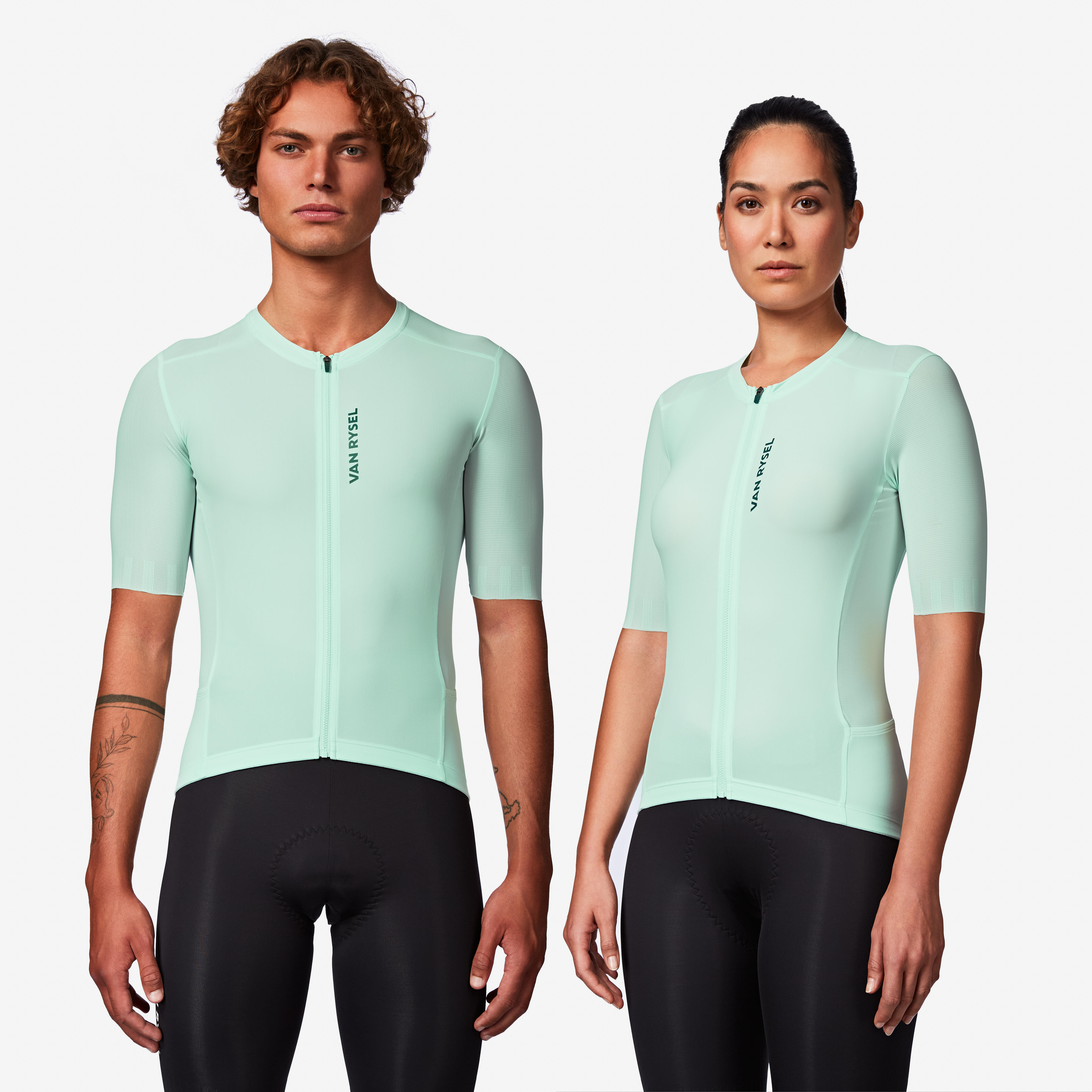 VAN RYSEL Unisex cyklistický dres RCR-R 2 krátky rukáv zelený XL