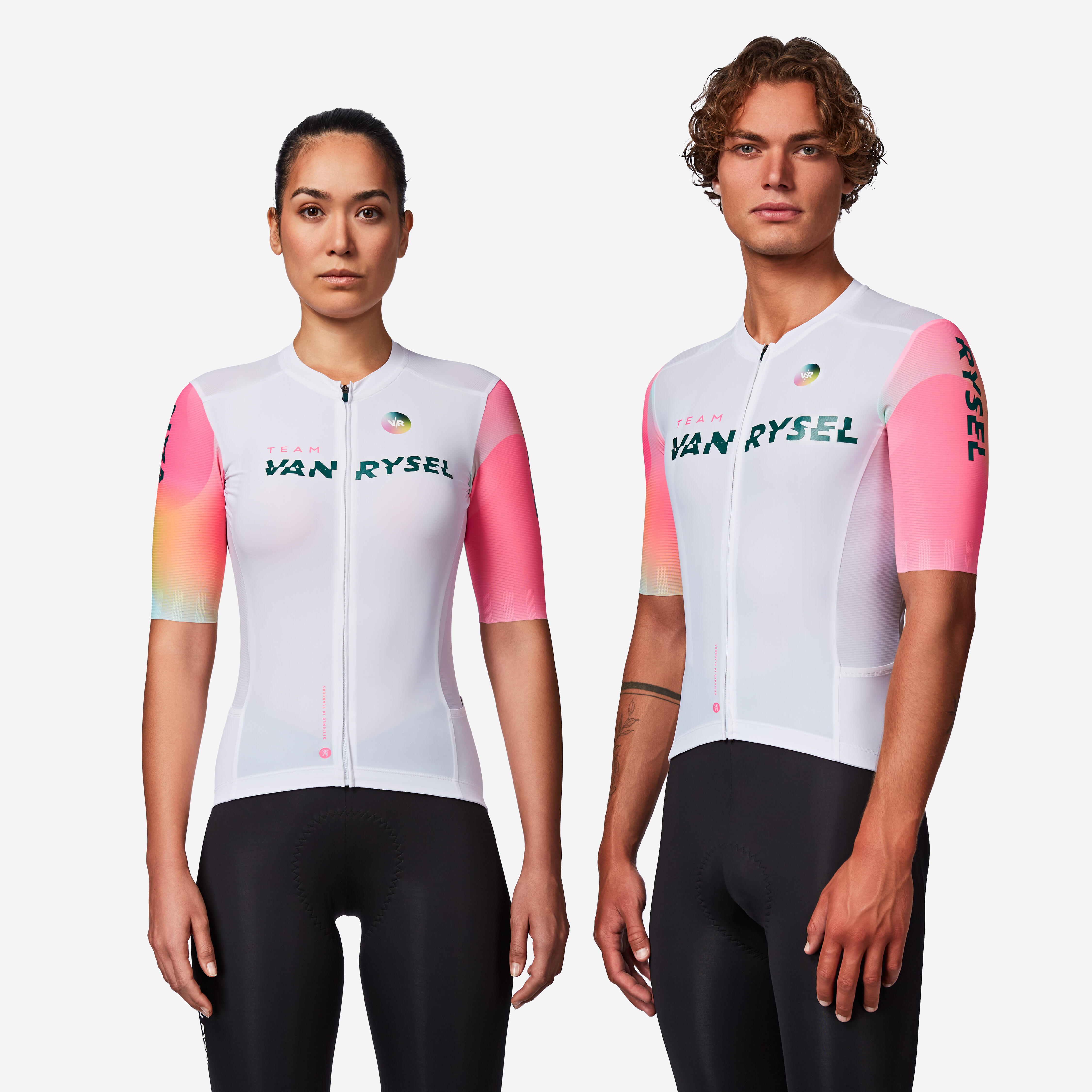 Unisex RCR-R 2 Highly Fitted Cycling Jersey - White