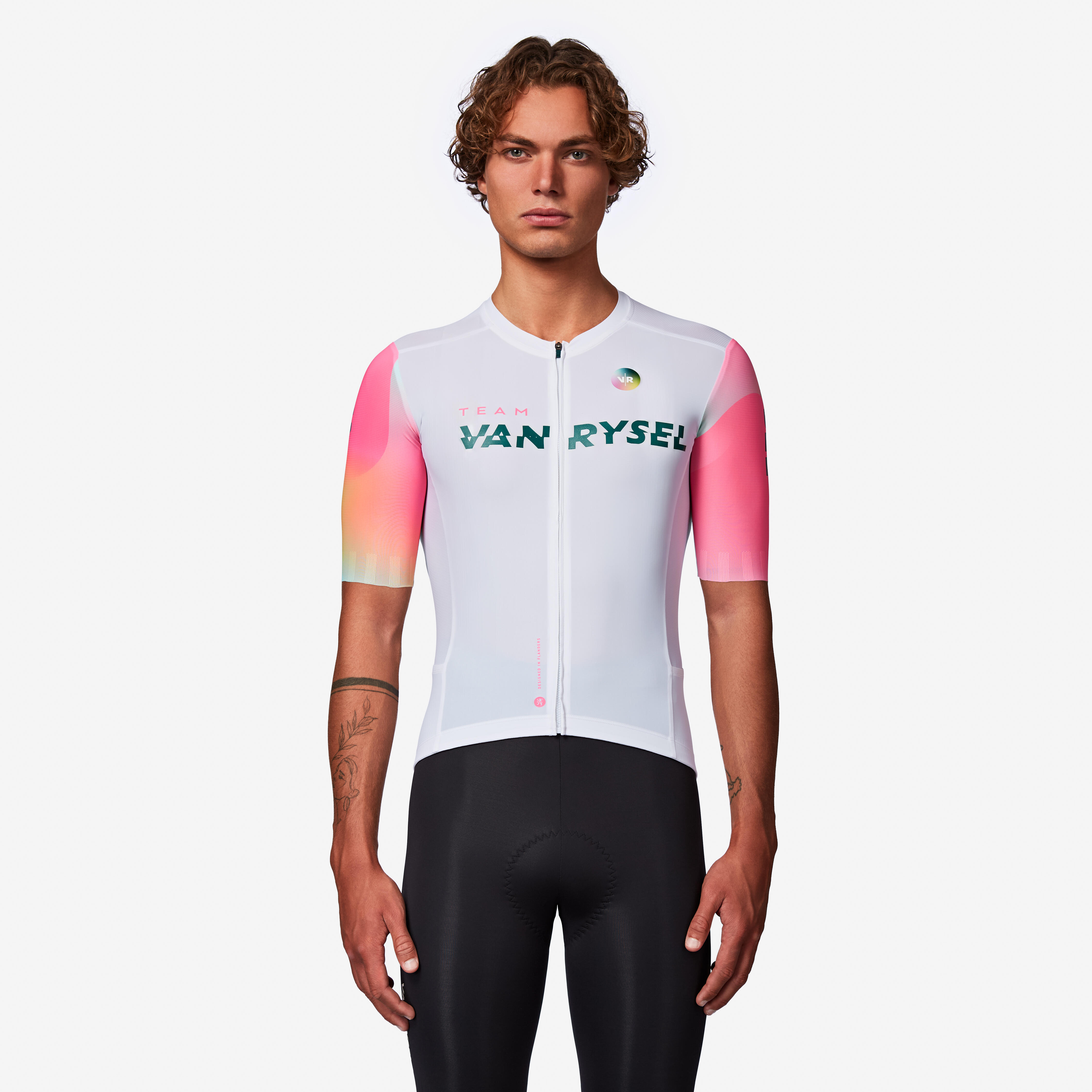 VAN RYSEL Unisex cyklistický dres RCR-R 2 Team krátky rukáv biely 2XL · záber 3