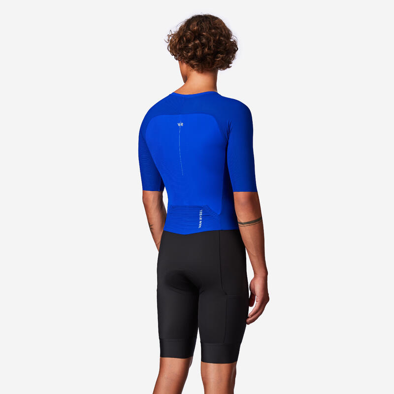 RCR-X Erkek Kısa Kollu Triathlon Trisuiti Mavi