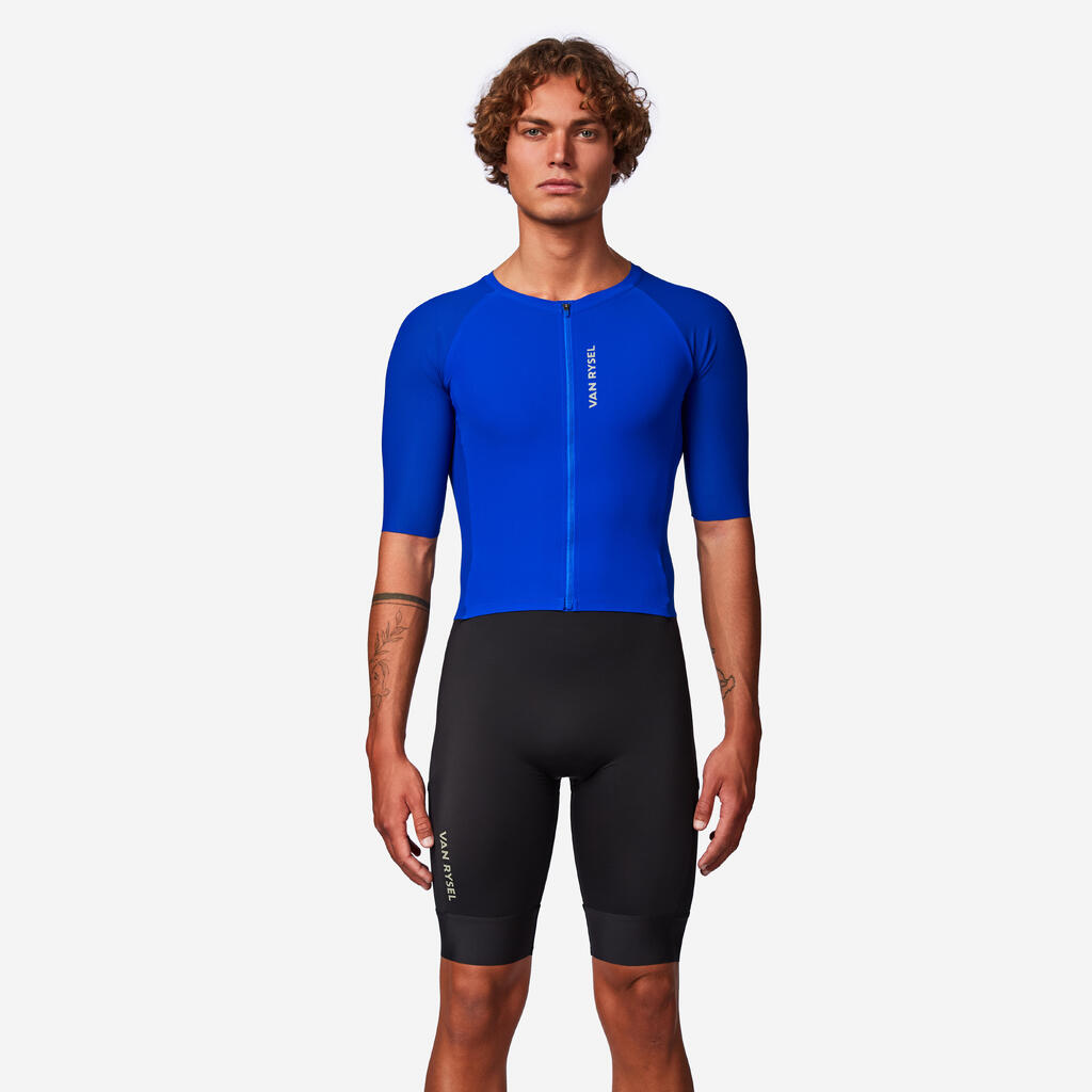 Plavo odelo Trisuit RCR-X za triatlon na duge staze muško