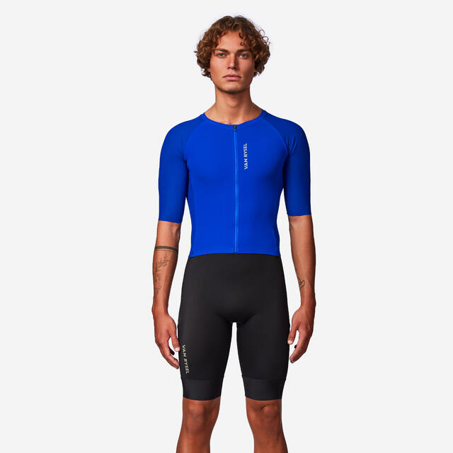 Body da triathlon lunga distanza, uomo, RCR-X blu