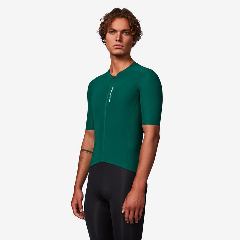 Tricou ciclism pe șosea foarte mulat RCR-R 2 Verde Adulți