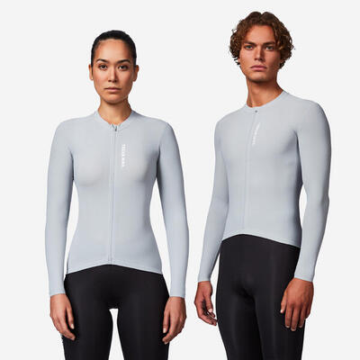 Maglia manica lunga ciclismo adulto unisex RCR anti-UV grigia