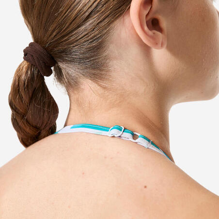 Купальник 500 Tali для серфінгу для дівчат бірюзовий